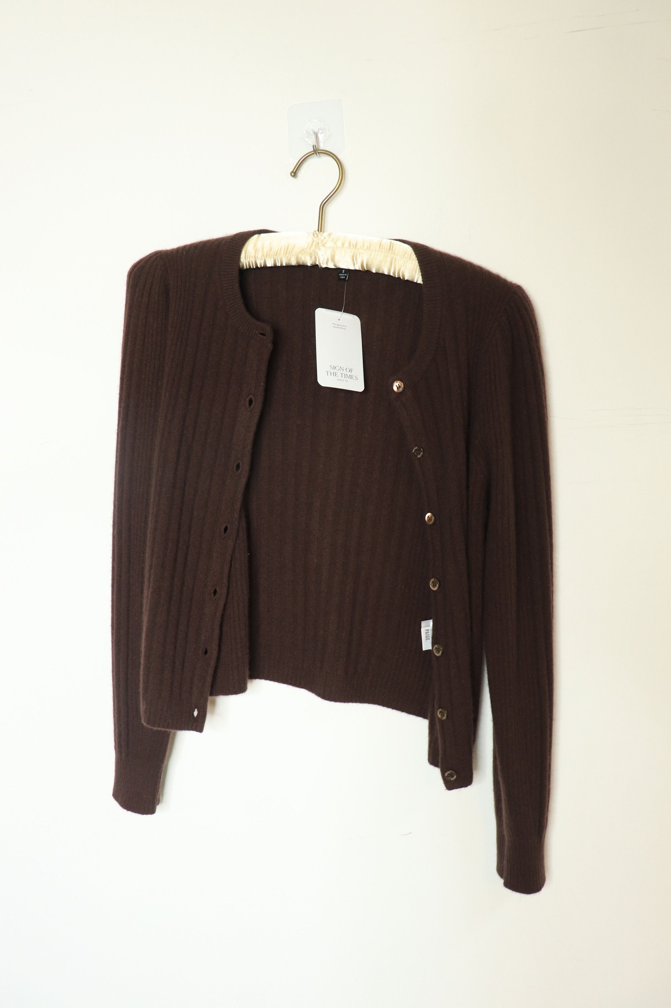 Paige Brown cashmere cardigan - S Size S / US 4 / IT 40 - 1 Thumbnail