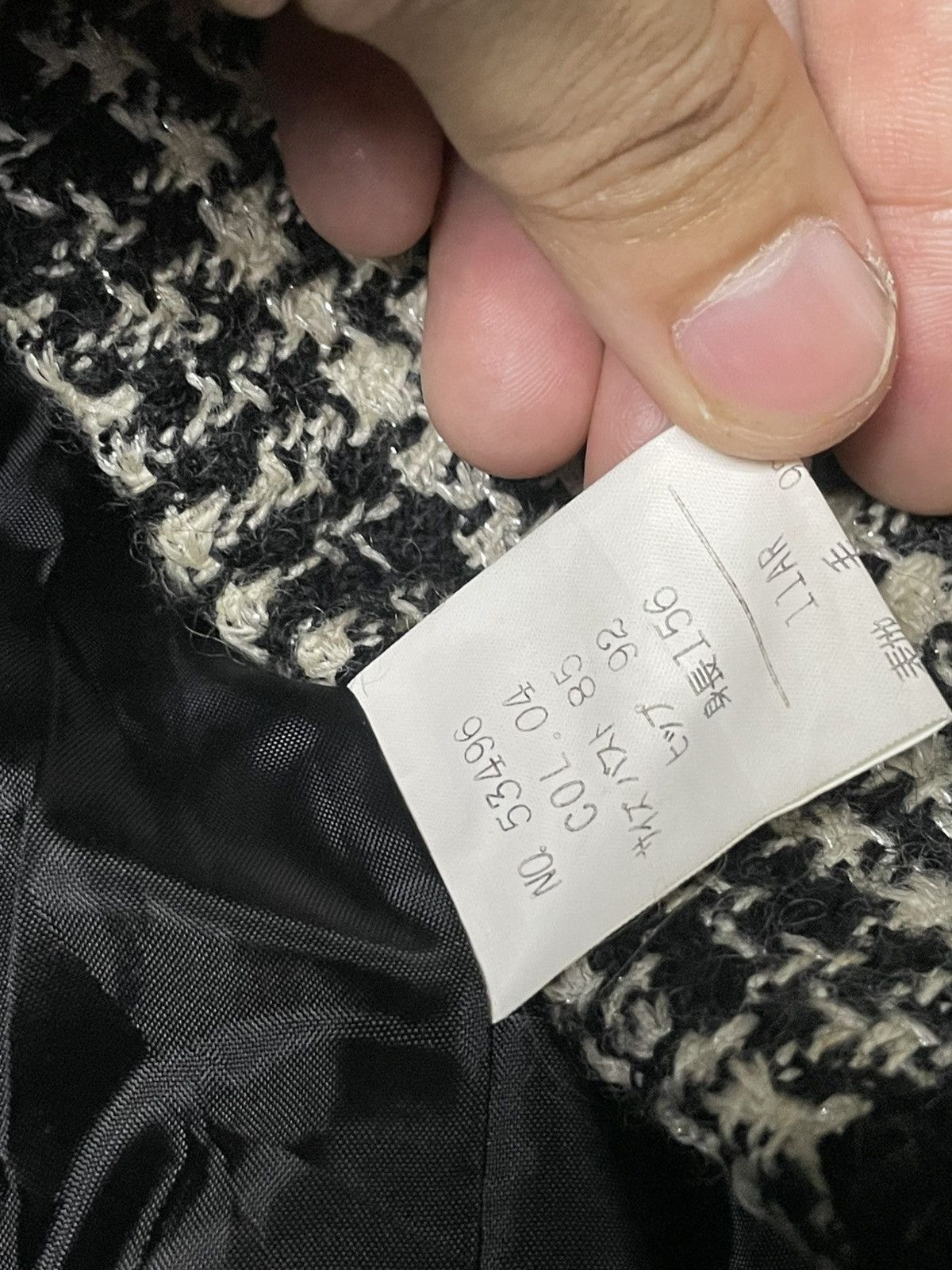 Japanese Brand × Vintage Miss Paris Brand Wool Tweed Fashion Jacket (66) Size XS / US 0-2 / IT 36-38 - 9 Thumbnail