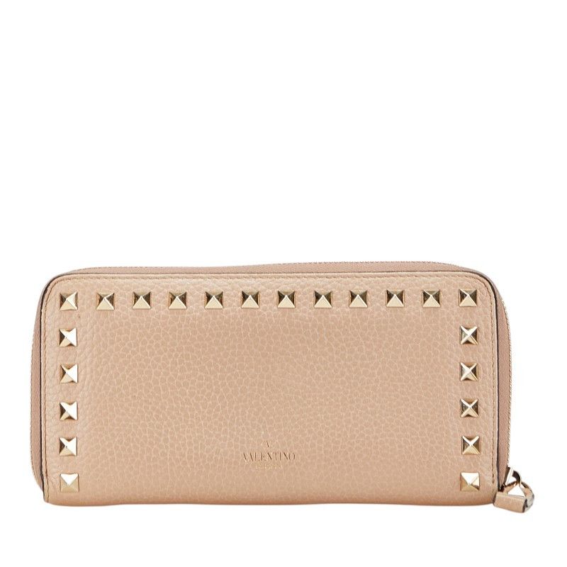 Valentino Valentino Valentino Rockstuds Leather Long Wallet Leather Long Wallet DUTY FREE for USA Size ONE SIZE - 1 Thumbnail
