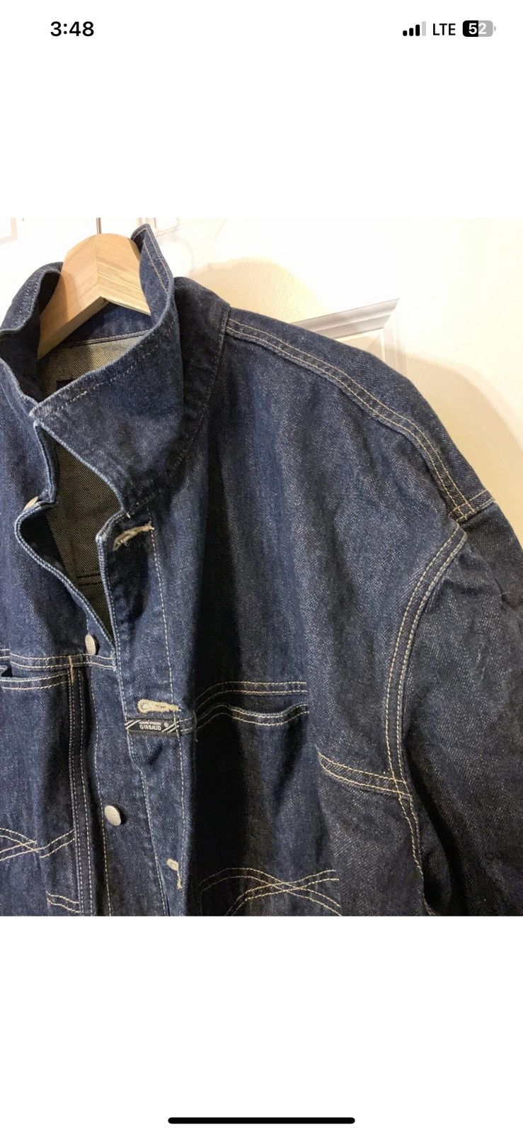 Marithe + Francois Girbaud Marithe Francois Girbaud mens sz 3XL denim jacket shirt blue Size US XXL / EU 58 / 5 - 3 Thumbnail