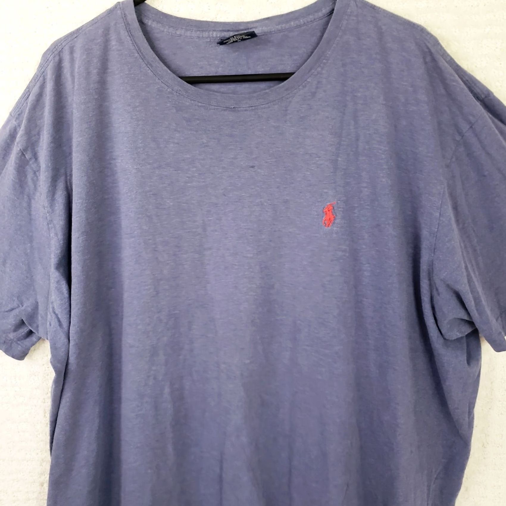 Polo Ralph Lauren Polo Ralph Lauren Men's XXL Blue T-Shirt Classic Fit Short Sleeve Cotton Tee Polo Pony Logo V-Neck Jersey 2XL Regular Mens Size US XXL / EU 58 / 5 - 2 Thumbnail