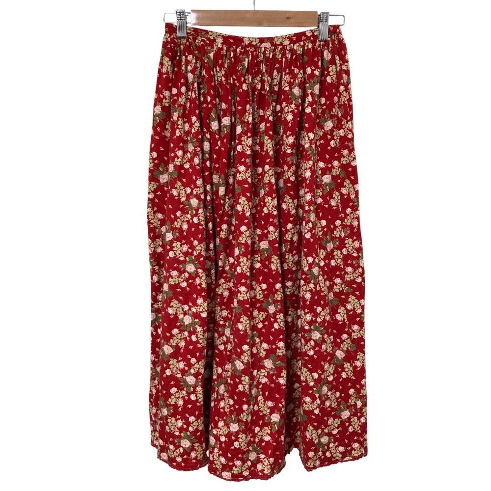 Other Other PINK HOUSE Flower Print Long Flare Skirt Cotton Skirts DUTY FREE for USA Size ONE SIZE - 1 Thumbnail