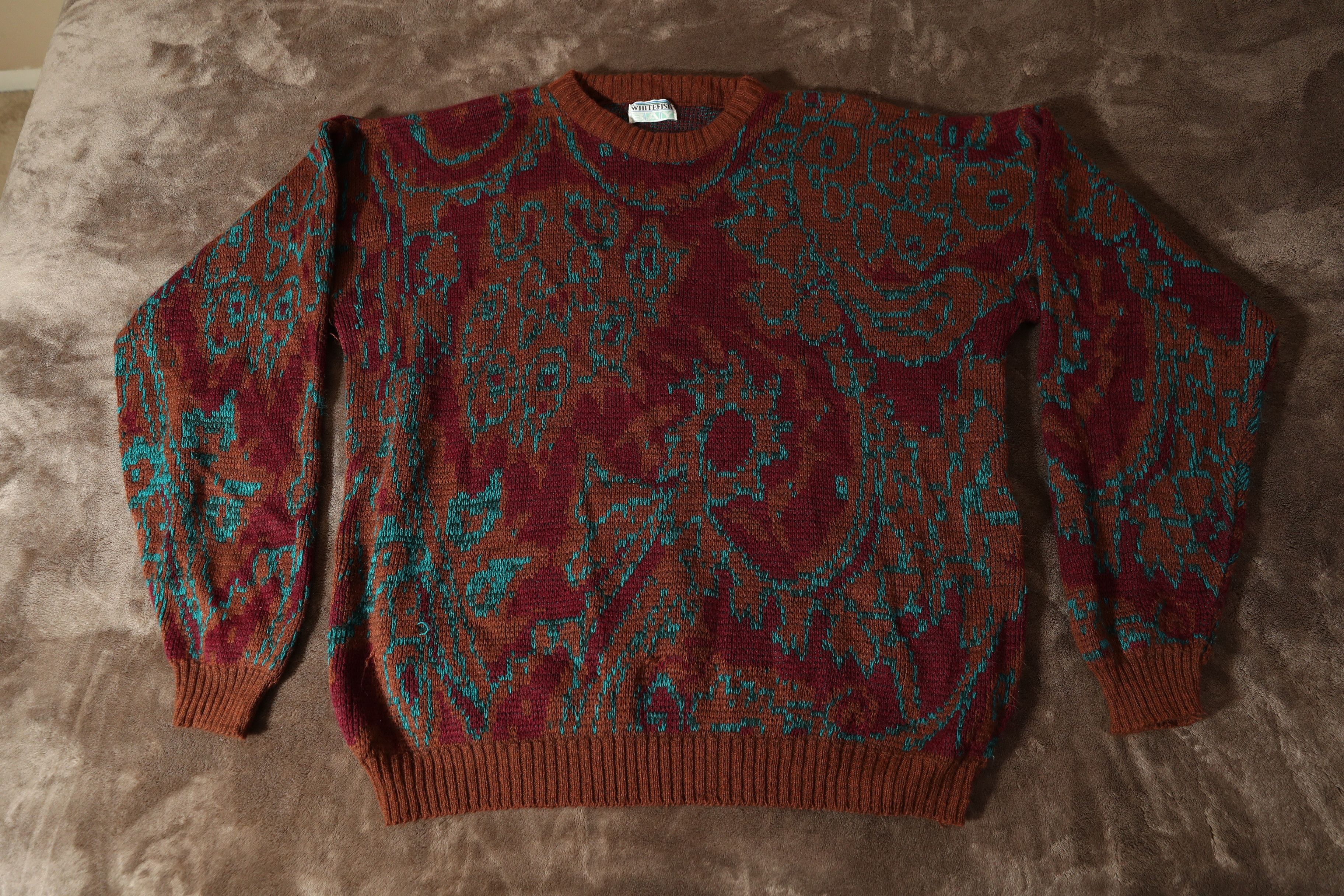 Other Whitefish Bay Vintage Psychedelic Sweater (XL) Size US XL / EU 56 / 4 - 3 Thumbnail