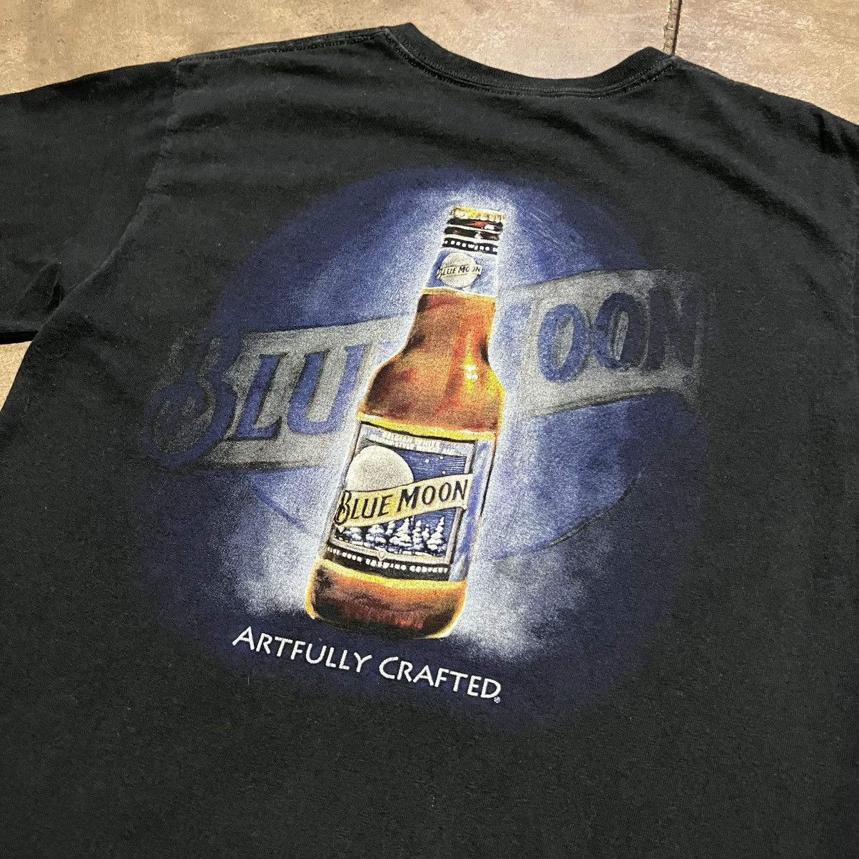 Vintage Vintage Blue Moon Coors Beer T shirt Graphic Tee Y2K Size US S / EU 44-46 / 1 - 2 Thumbnail