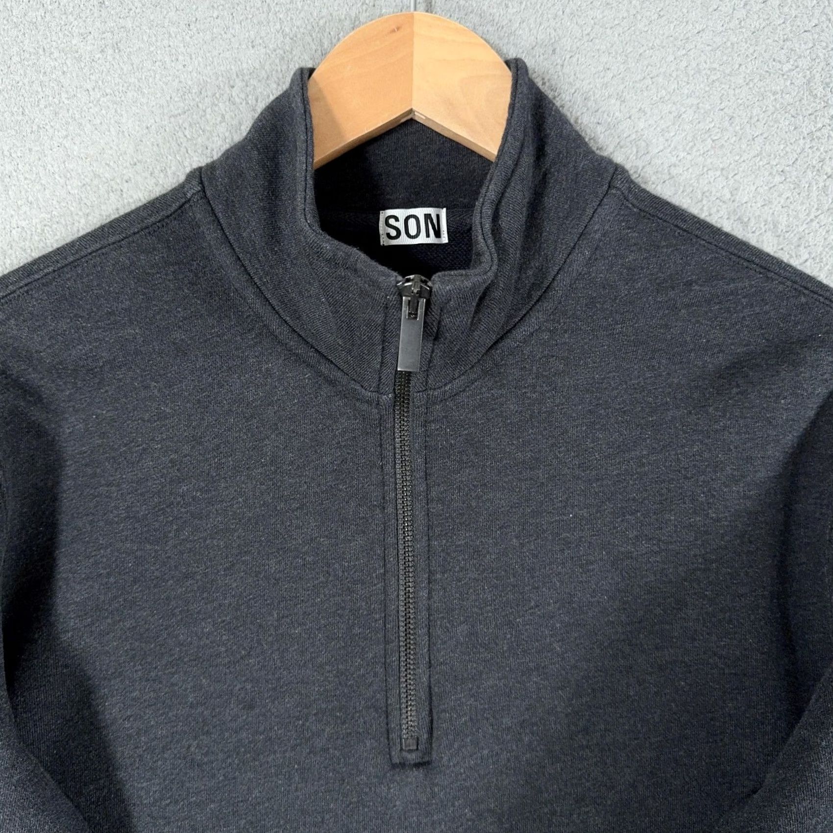 Vintage VINTAGE Son Of A Tailor Half Zip Pullover Sweatshirt Mens M Gray Supima Cotton Size US M / EU 48-50 / 2 - 5 Thumbnail