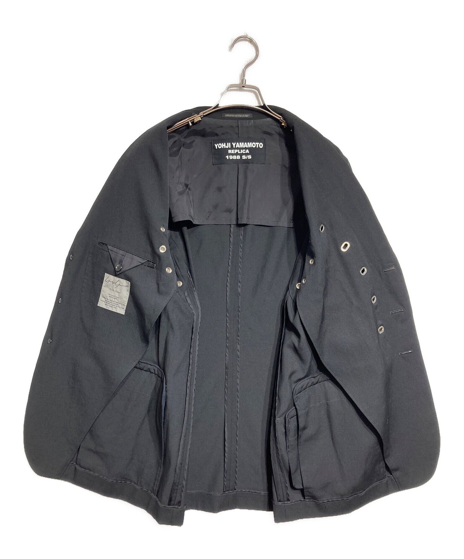 Yohji Yamamoto Yohji Yamamoto pour homme wool gabardine eyelet jacket Size US M / EU 48-50 / 2 - 4 Thumbnail