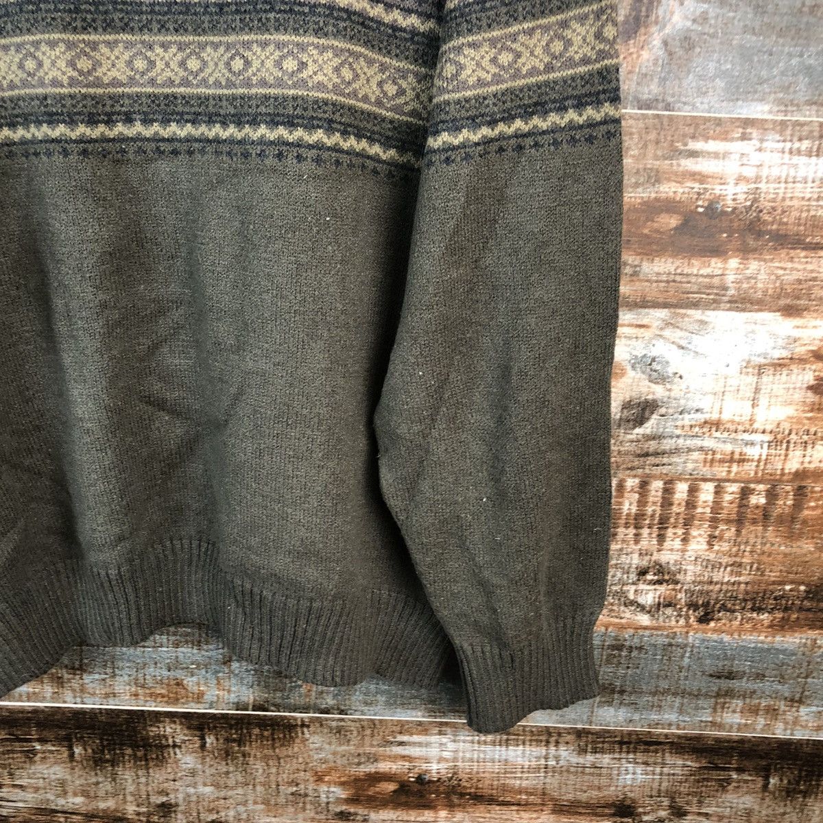 Vintage DL Apoy Green Knitwear #C480 Size US XL / EU 56 / 4 - 17 Thumbnail