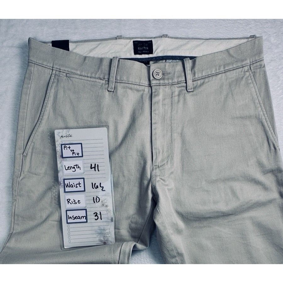 J.Crew J.Crew Mens 484 Slim-fit Stretch Chino Weathered Pant 31/32 Size US 31 - 6 Thumbnail
