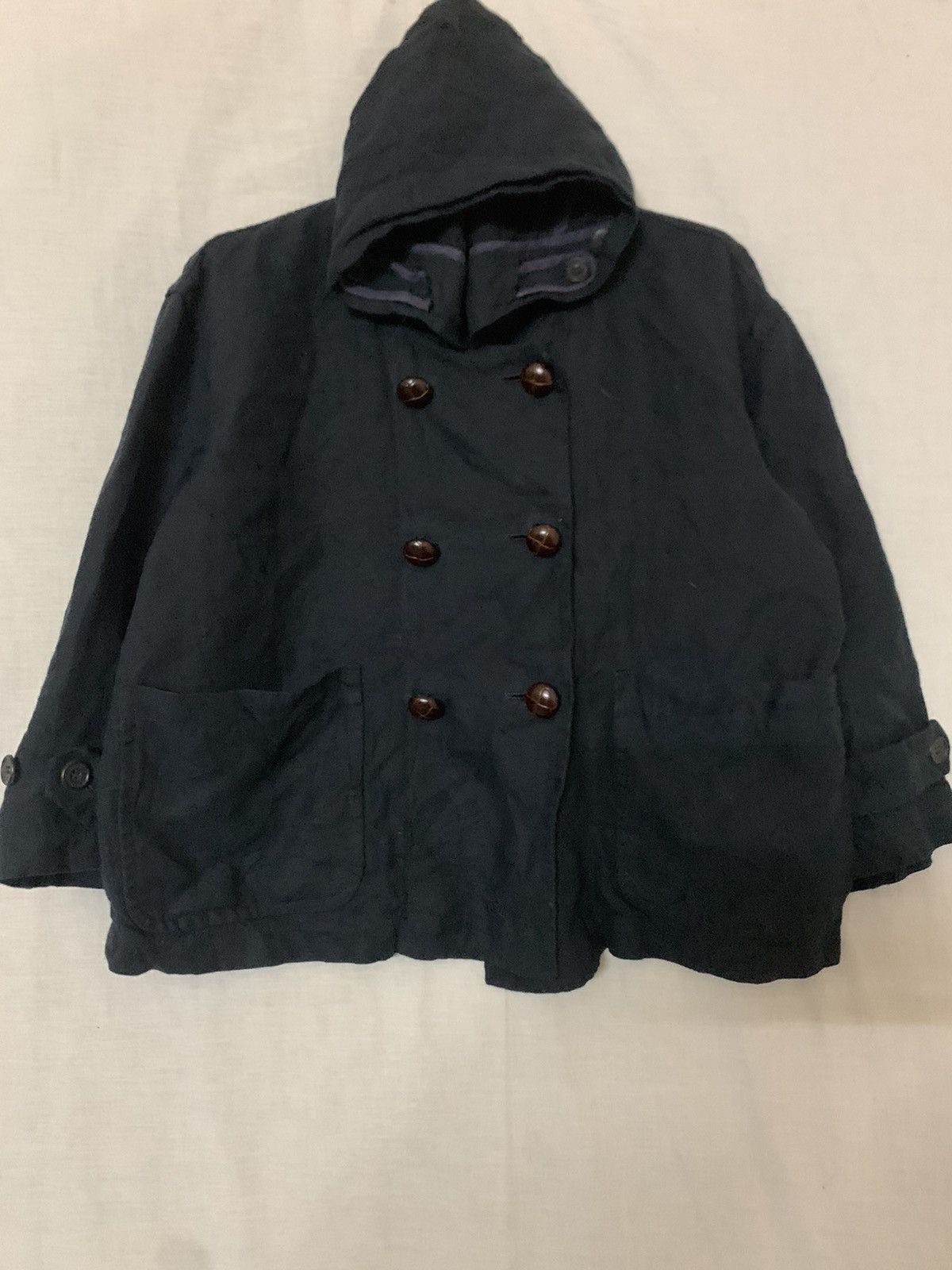 London tradition peacoat jacket with hoodie