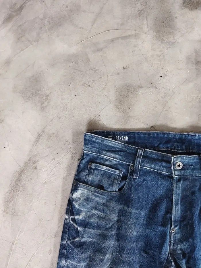 Vintage VINTAGE REVEND SUPER SLIM BLUE JEANS PANTS Size US 34 / EU 50 - 4 Thumbnail