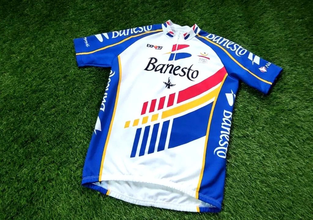Other VINTAGE NALINI CYCLING BANESTO SHIRT JERSEY CAMPAGNOLO RETRO Size US L / EU 52-54 / 3 - 1 Thumbnail