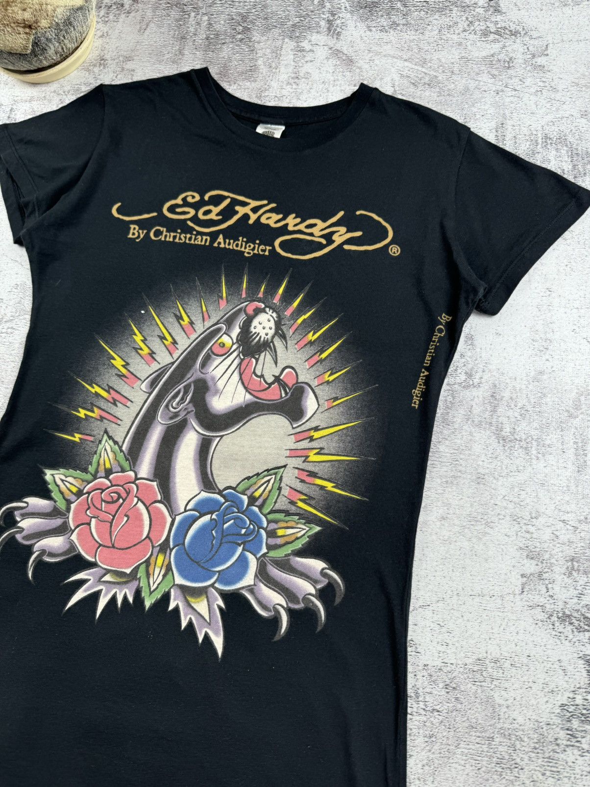 Ed Hardy Ed Hardy Christian Audigier Vintage Long Dress T Shirt Top Size L / US 10 / IT 46 - 5 Thumbnail