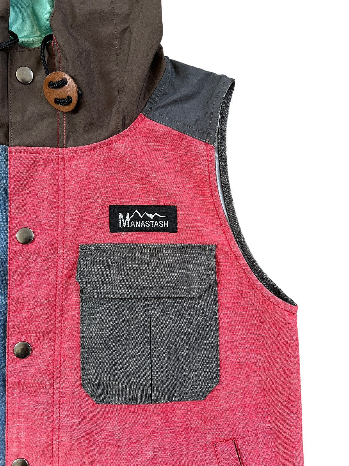 Manastash Manastash Multicolor Hooded Vest Size US S / EU 44-46 / 1 - 4 Thumbnail