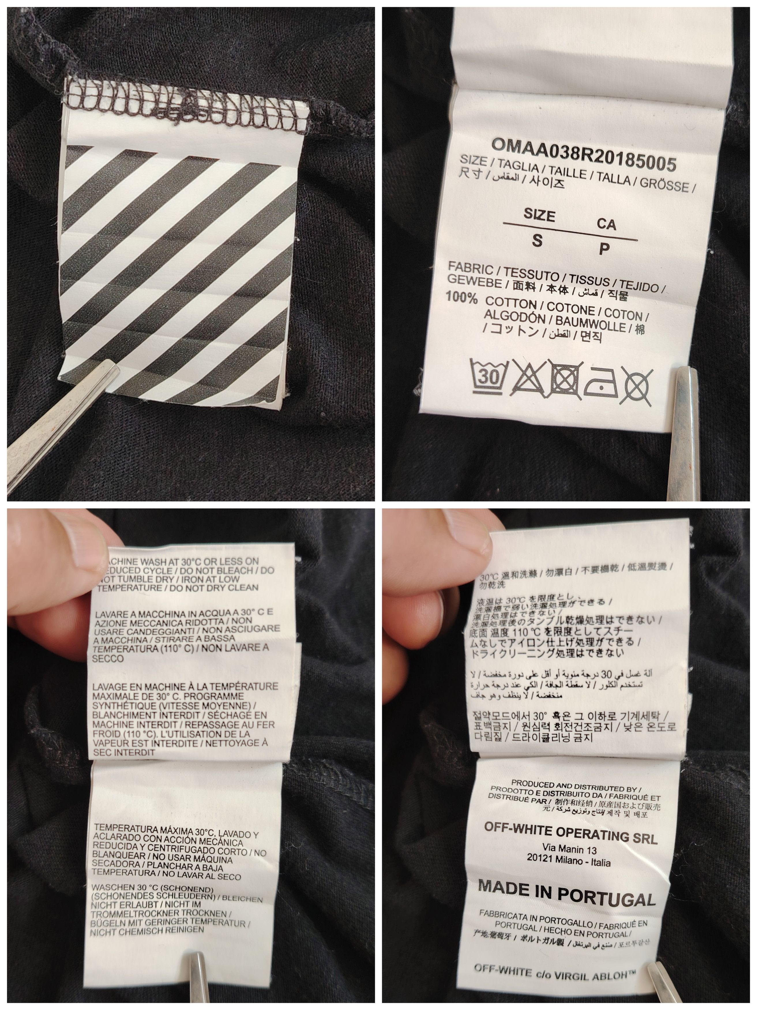 Off-White Off-White SS20 Golden Ratio Dripping Arrows Slim Tee Size US S / EU 44-46 / 1 - 10 Thumbnail