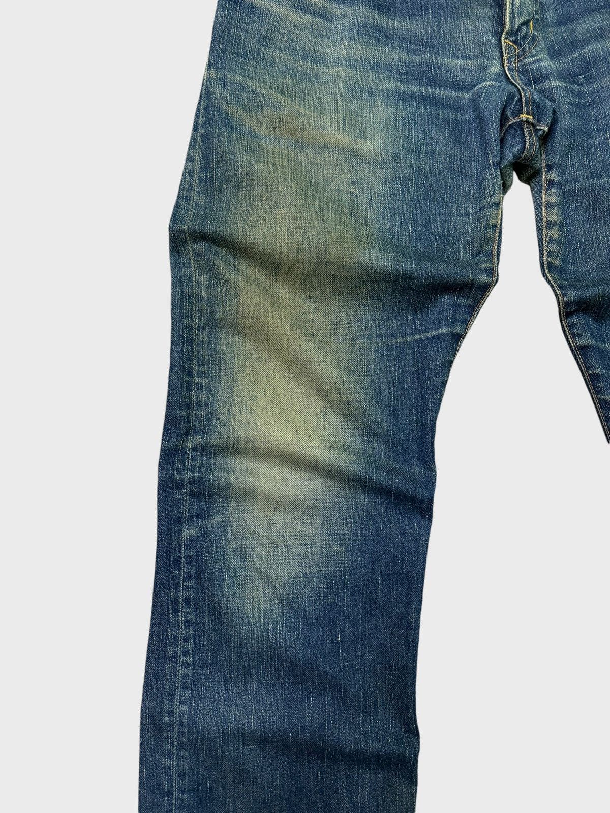 Edwin Vintage Distressed Edwin Muddy Dirty Blue Wash Jeans Size US 31 - 7 Thumbnail