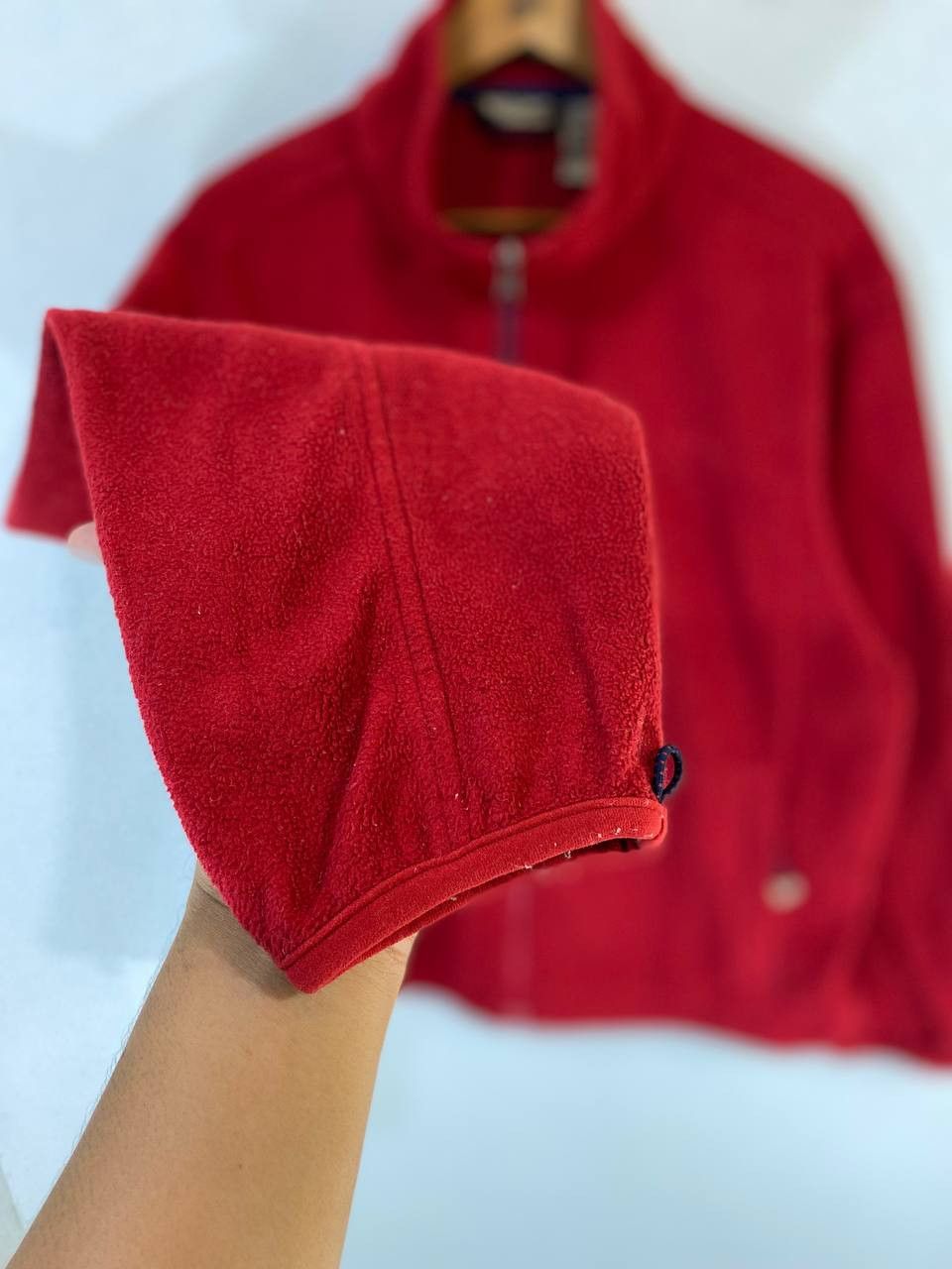 L.L. Bean ll bean red fleece jacket nice design Size US L / EU 52-54 / 3 - 5 Thumbnail