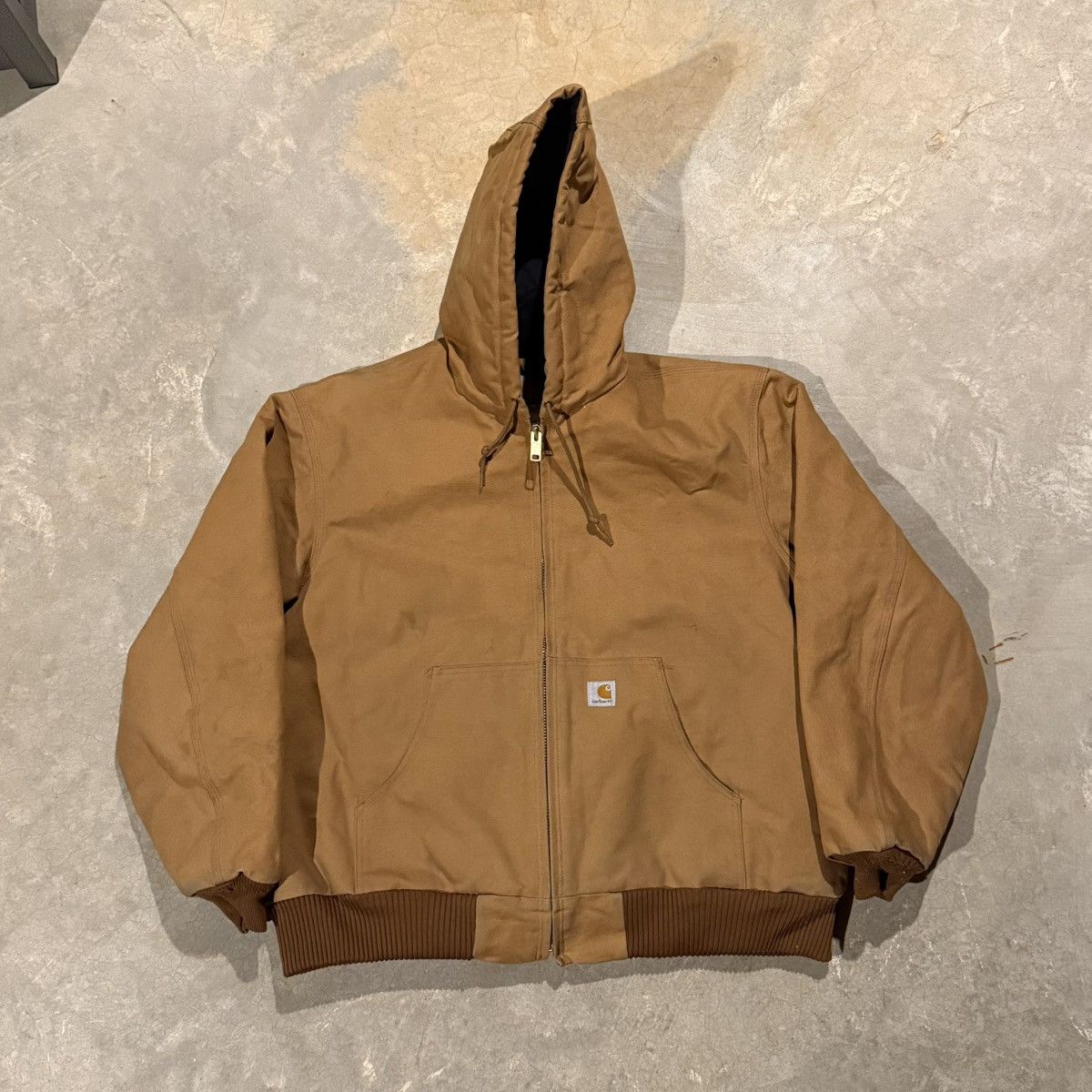 Carhartt Vintage Carhartt J140 BRN Hooded Duck Canvas Work Jacket Size US XL / EU 56 / 4 - 1 Thumbnail