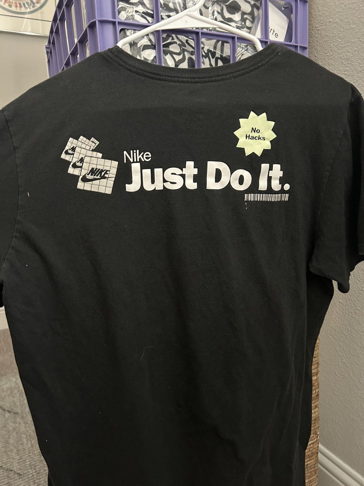 Nike Nike “No Hacks” Just Do It Tee (Black) Size US L / EU 52-54 / 3 - 2 Thumbnail