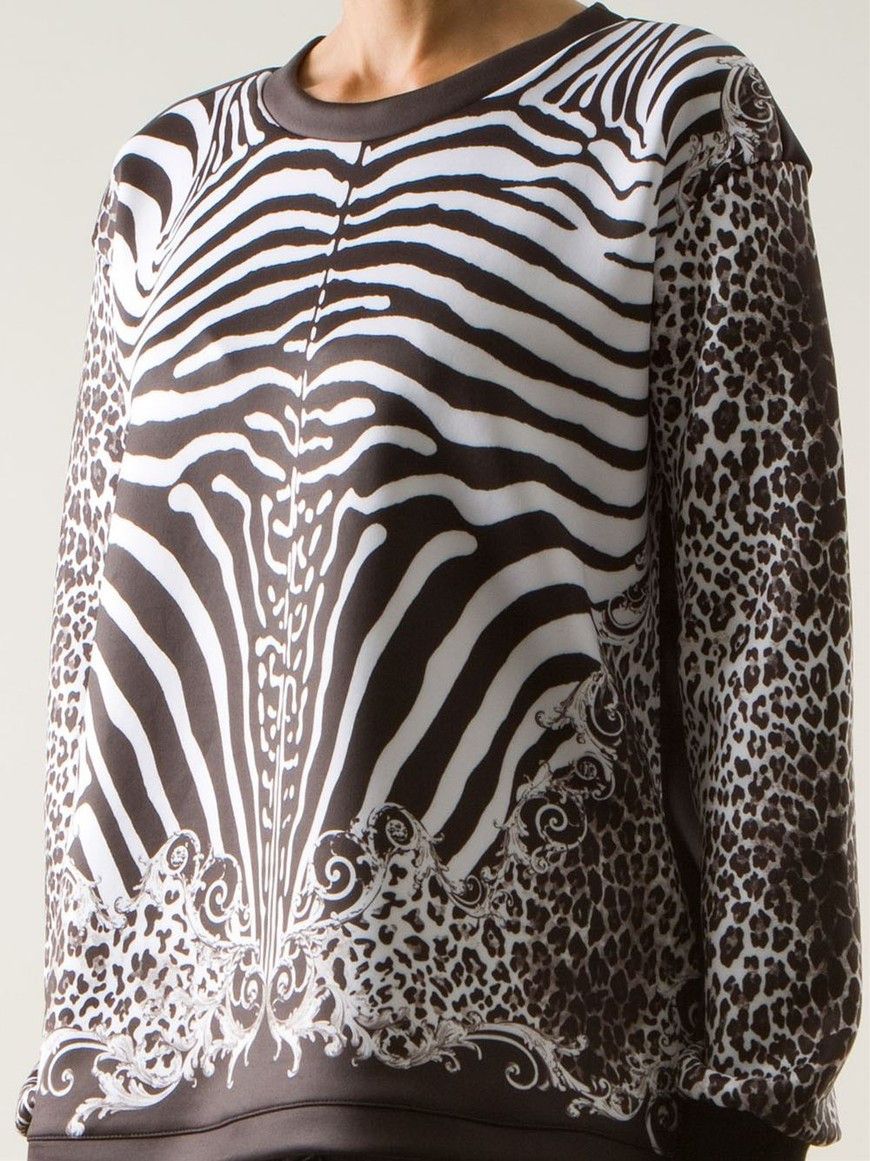 Balmain Balmain Black Zebra 네오프렌 Sweatshirt Size XS / US 0-2 / IT 36-38 - 6 Thumbnail