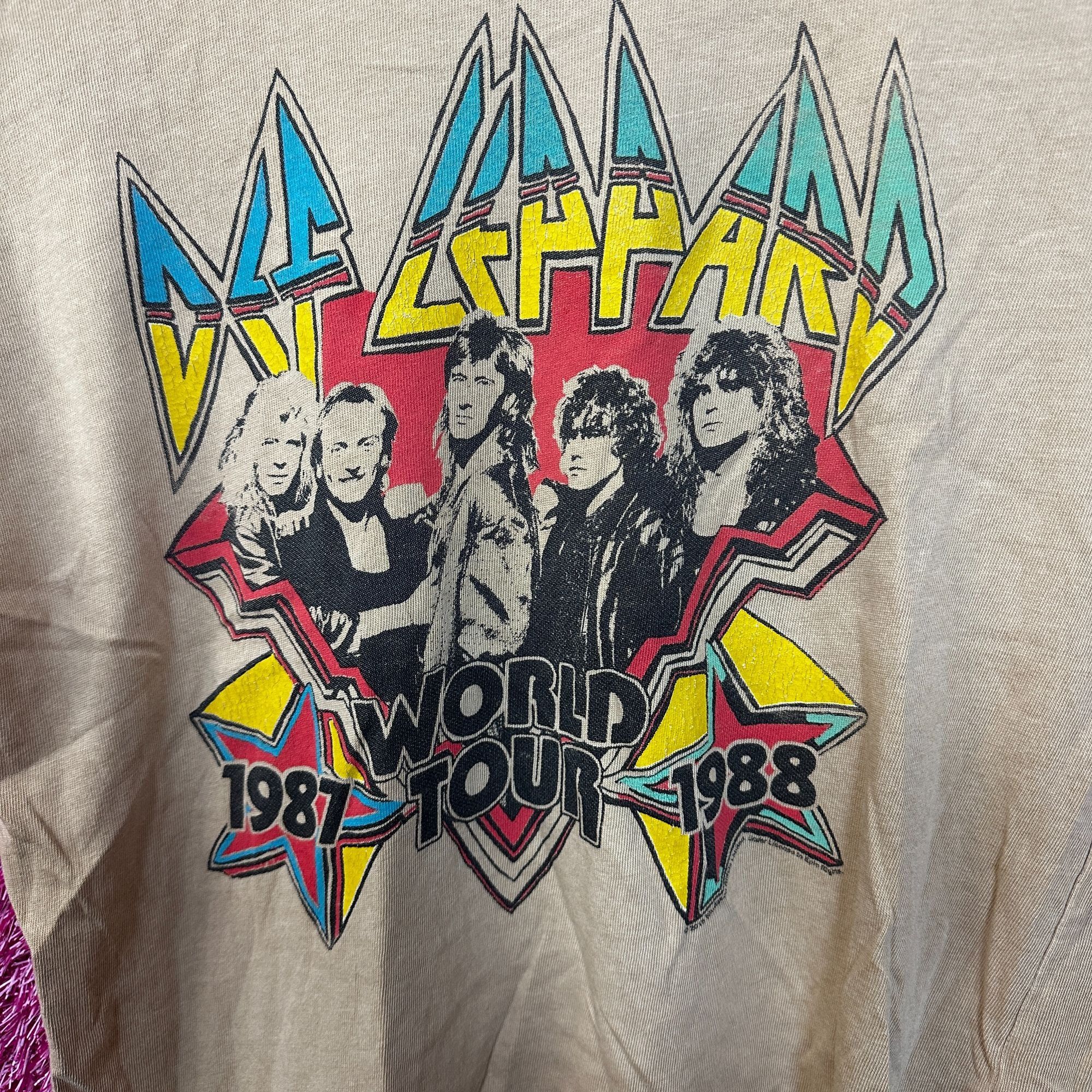 Def Leppard Def Leppard Hysteria 1987 World Tour Rock Band Womens Top XS Size US XS / EU 42 / 0 - 2 Thumbnail
