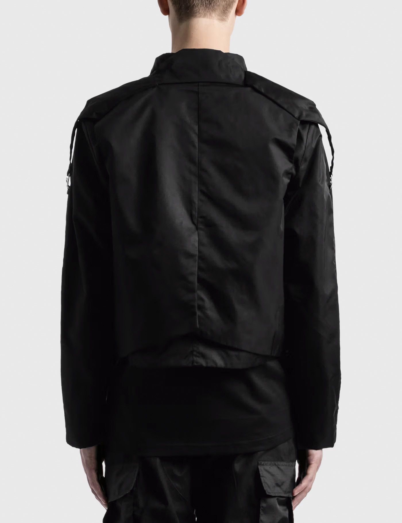 Heliot Emil SS20 'TORQUED ELLIPSE' BULLFIGHTER BLACK TECHNICAL JACKET Size US L / EU 52-54 / 3 - 4 Thumbnail