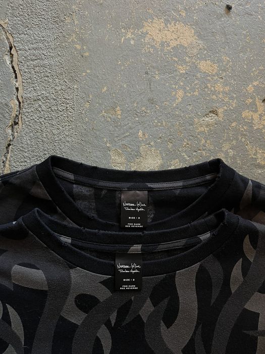 Number (N)ine FW04 “Give Peace A Chance” Tribal Heart Camo Tee | Grailed