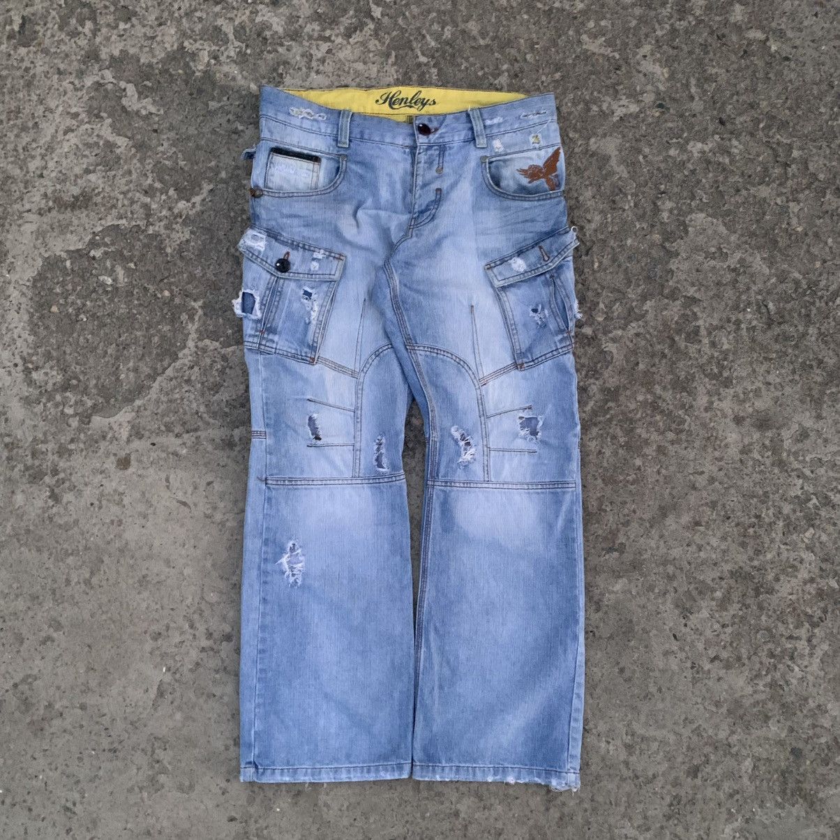 If Six Was Nine Vintage Japanese Style Henley’s Jeans Size 32 Multi-pocket Size US 32 / EU 48 - 1 Thumbnail