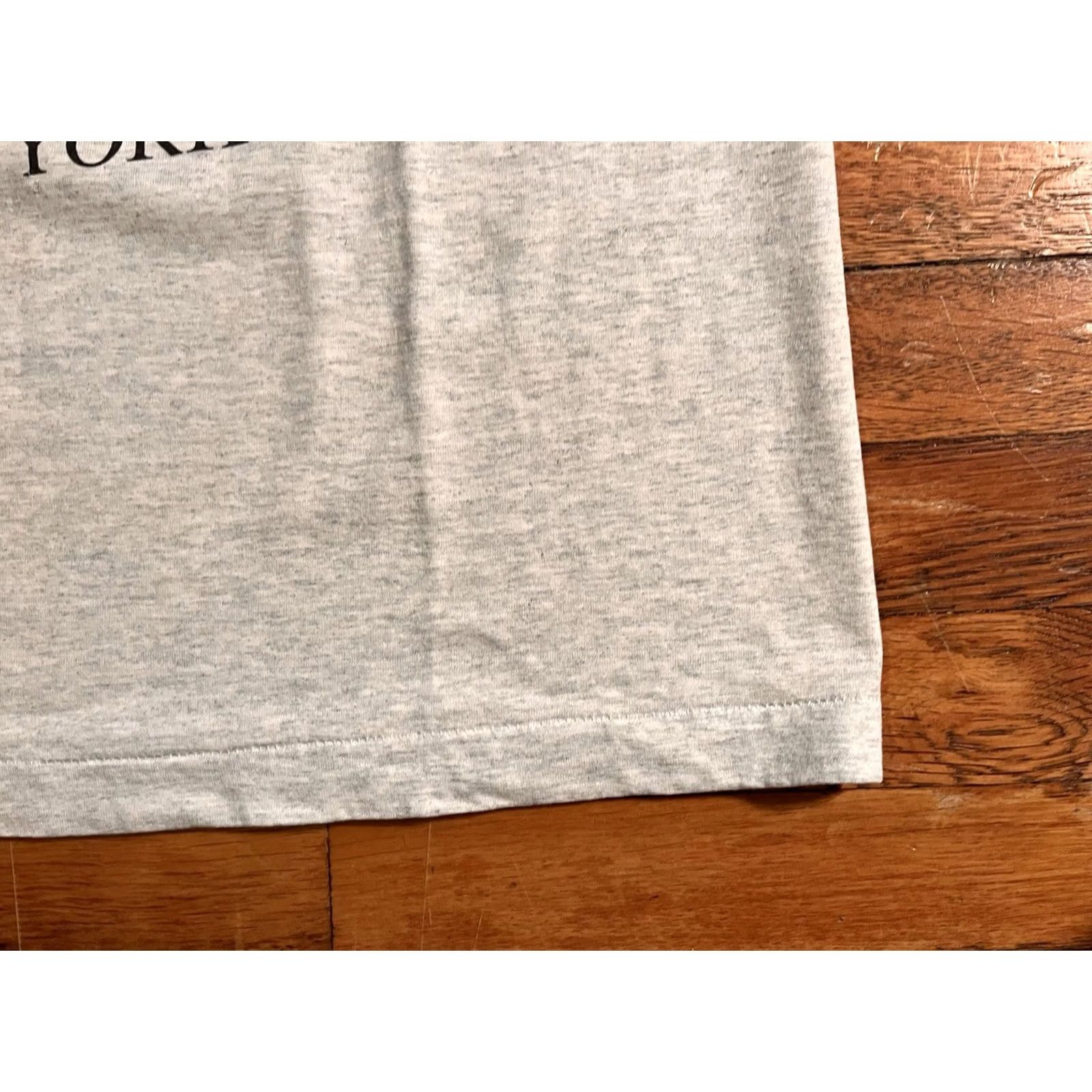 Fruit Of The Loom VINTAGE American Flag Shirt Men’s L Grey 90s USA Patriotic City Graphic Print Crew Neck Cotton Blend Short Sleeve Size US L / EU 52-54 / 3 - 6 Thumbnail