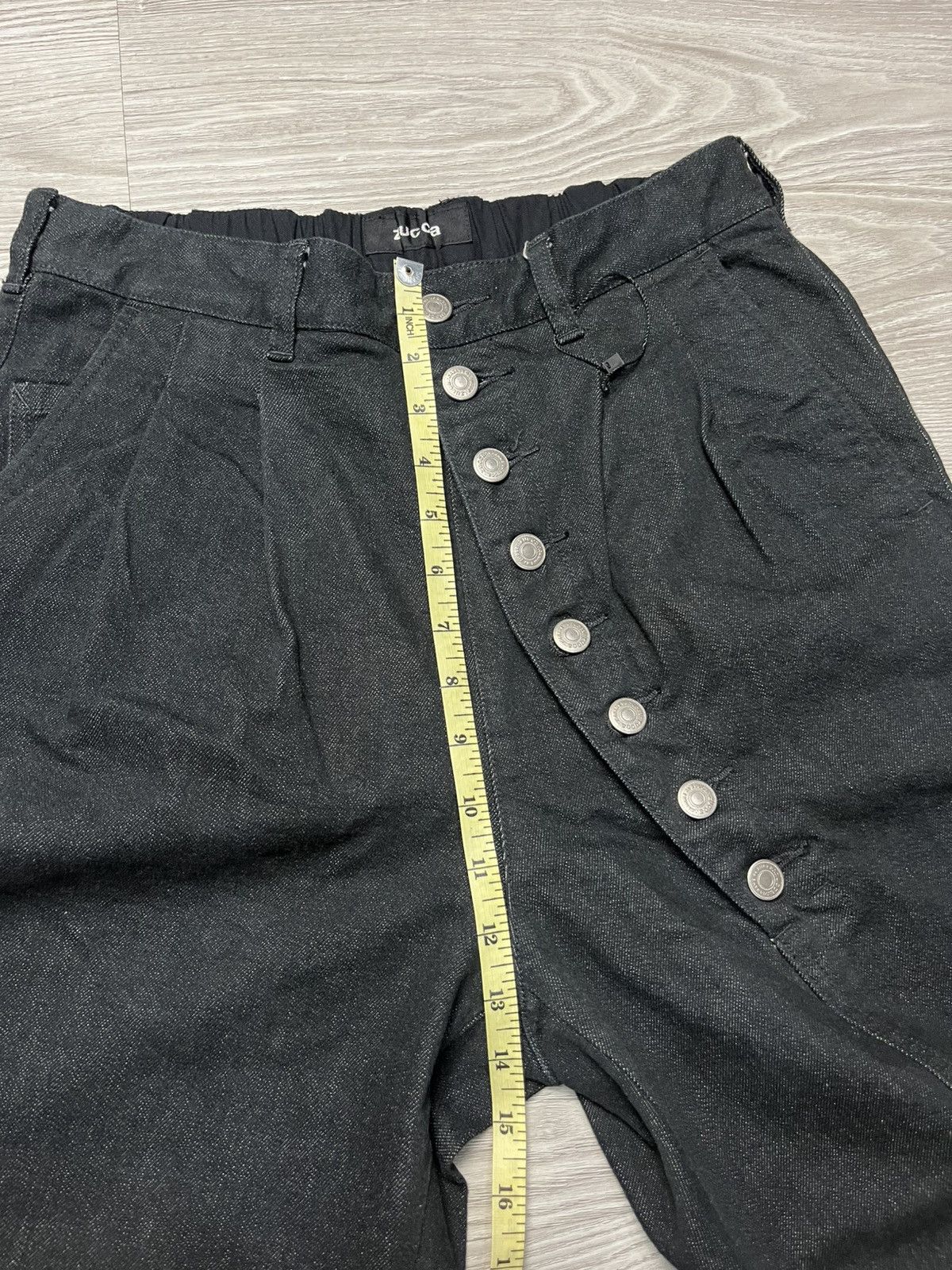 CABANE de ZUCCa × Issey Miyake × Japanese Brand Cabane De Zucca Asymmetrical Multi Button Denim Size US 30 / EU 46 - 10 Thumbnail