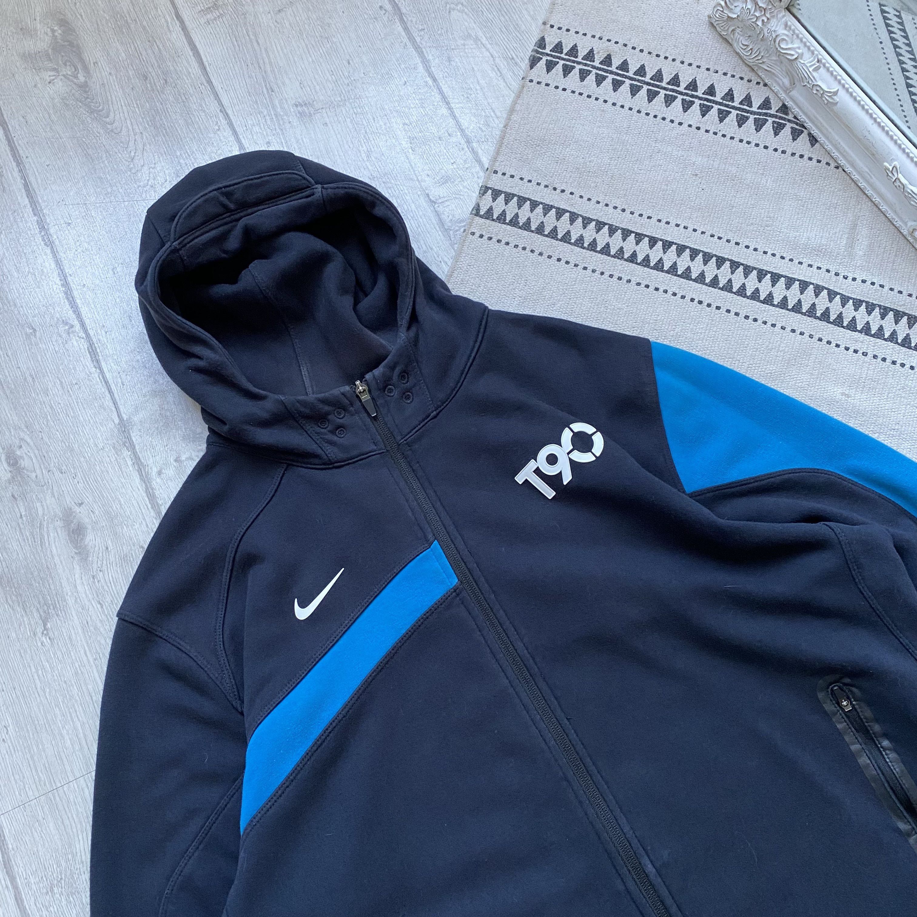 Nike 💣 Drill Nike T90 Zip up Hoodie Vintage Shox Tn Size US XL / EU 56 / 4 - 2 Thumbnail