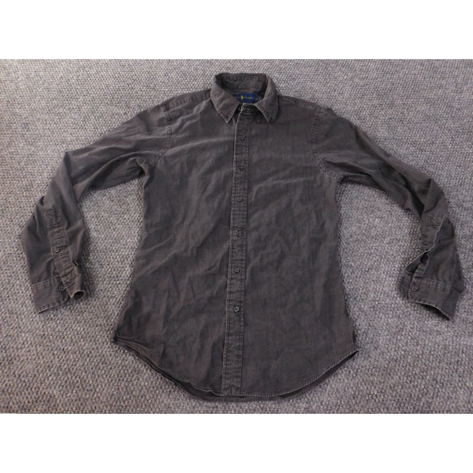 Ralph Lauren Ralph Lauren Shirt Mens Small Gray Paisley Slim Fit Button-Up Logo Classic Size US S / EU 44-46 / 1 - 2 Thumbnail