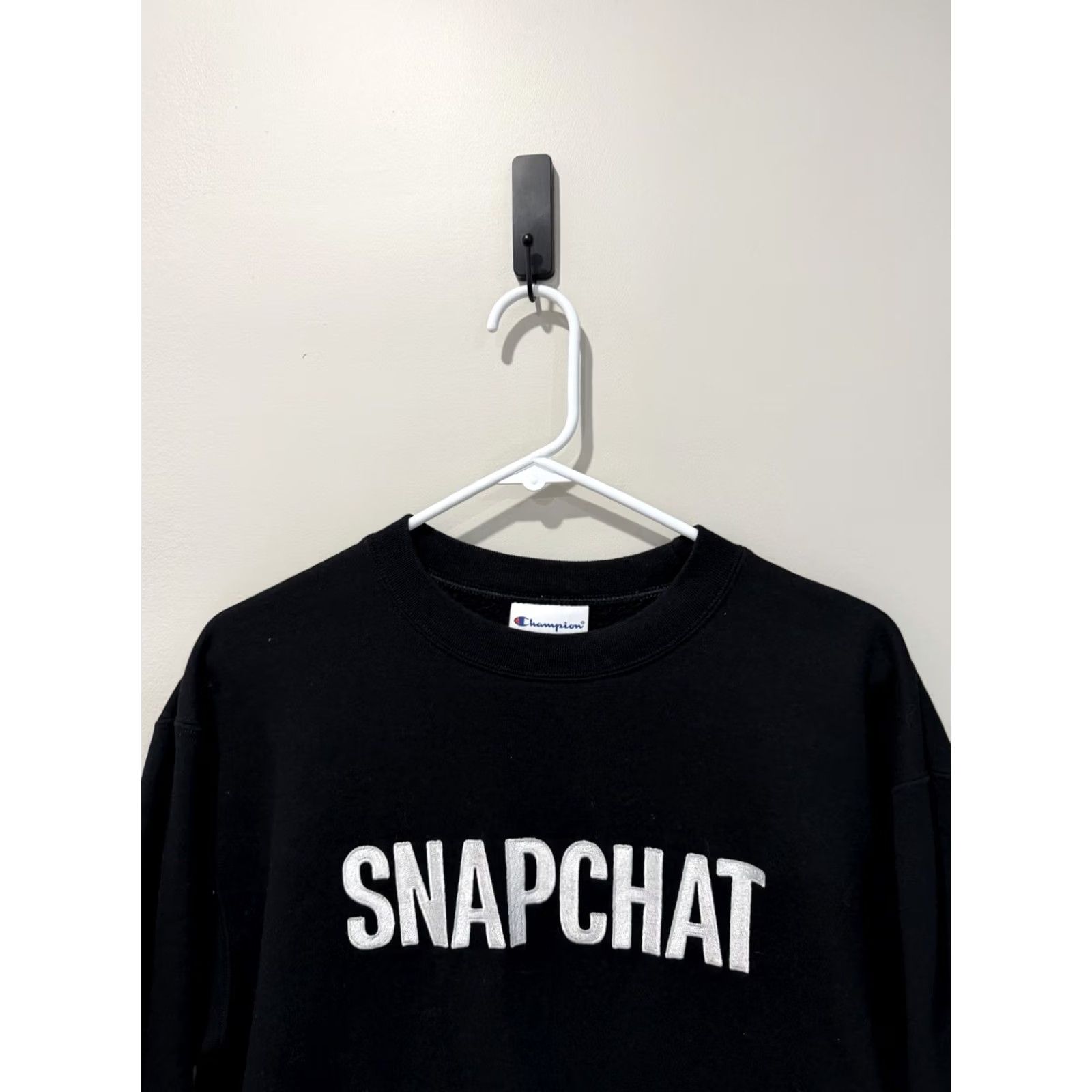 Champion Champion Black Sweatshirt Employee Snapchat M Size US M / EU 48-50 / 2 - 3 Thumbnail