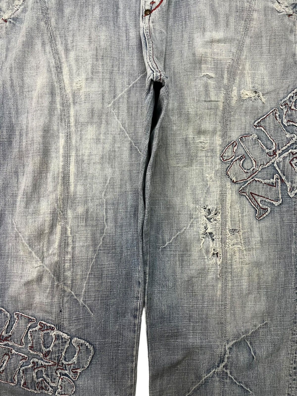 Akademiks Vintage Akademiks Acid Wash Style Distressed Baggy Jeans Size US 37 - 5 Thumbnail