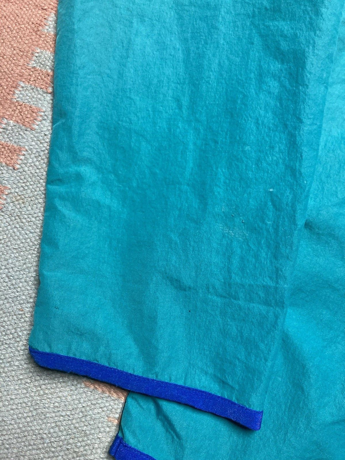 Vintage 80s anorak windbreaker jacket pullover half zip teal blue XL Size US XL / EU 56 / 4 - 7 Thumbnail