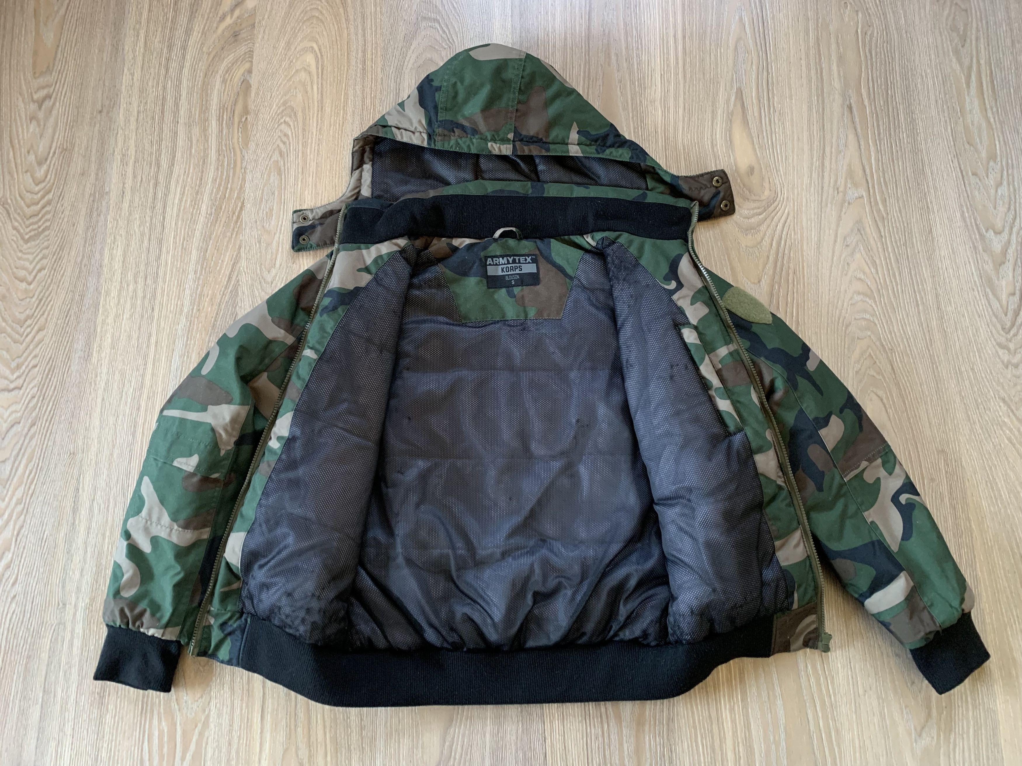 Vintage Armytex Korps Military Hooded Jacket Size US S / EU 44-46 / 1 - 5 Thumbnail