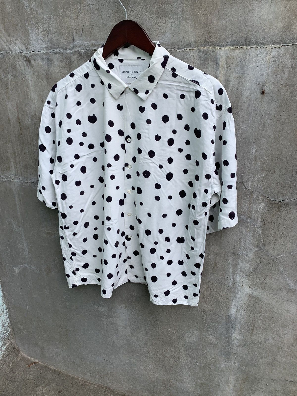 Tsumori Chisato Niko and.. Polka Button Up Shirt Size US M / EU 48-50 / 2 - 4 Thumbnail