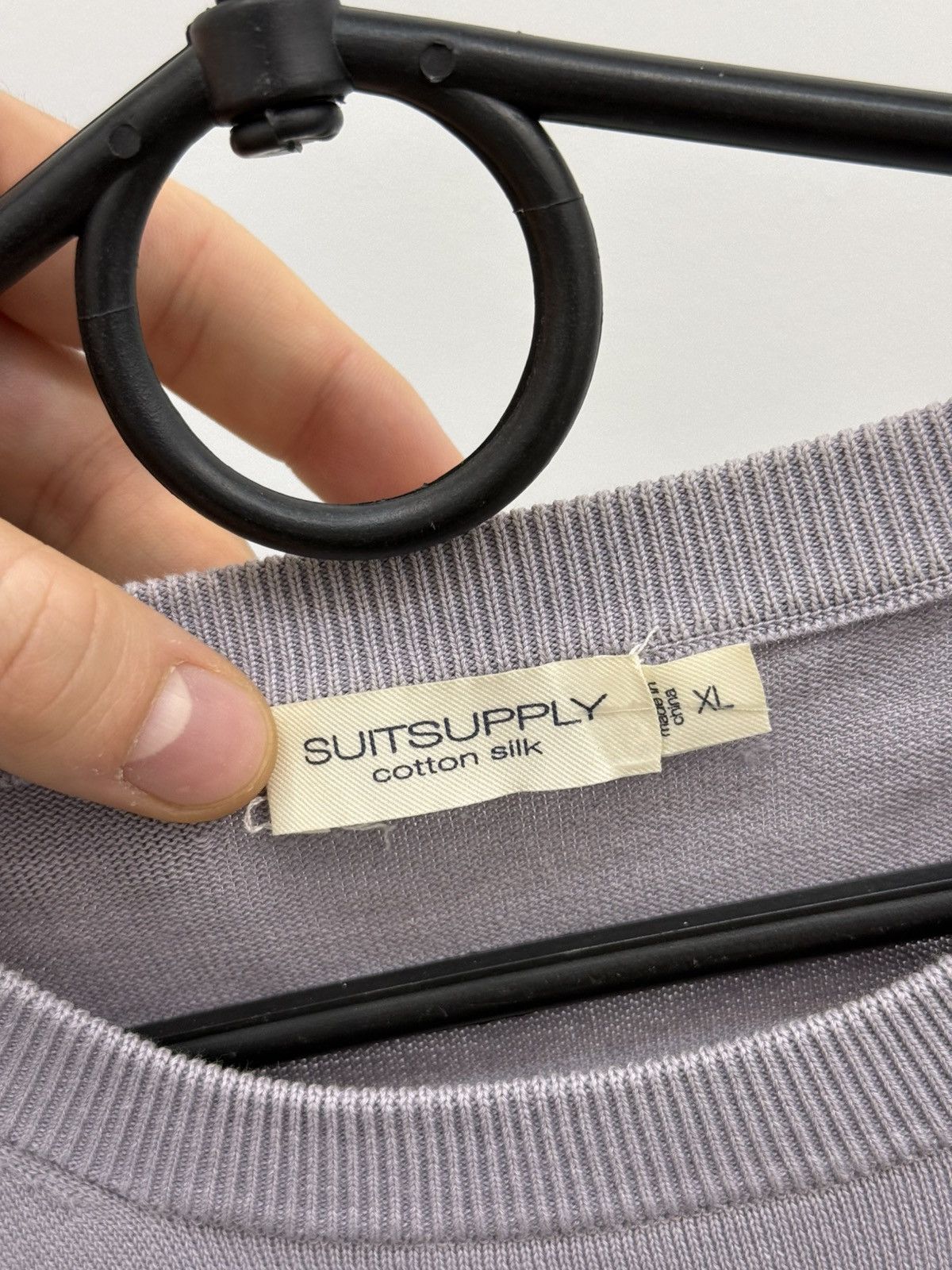 Suitsupply Suitsupply Silk Cotton Crewneck Sweater Size US XL / EU 56 / 4 - 3 Thumbnail