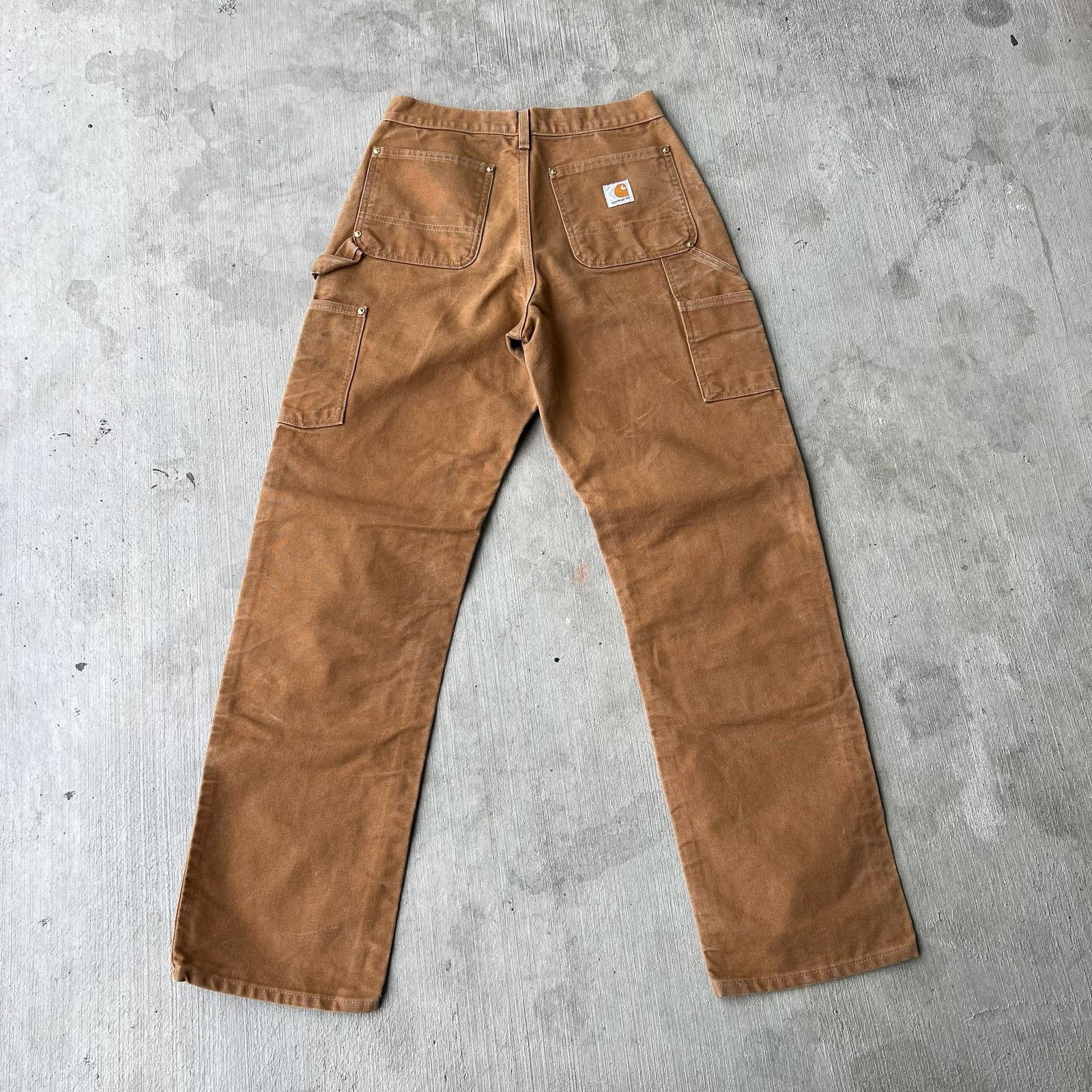Carhartt × Vintage Carhartt brown double knee work wear carpenter pants Size US 27 - 4 Thumbnail