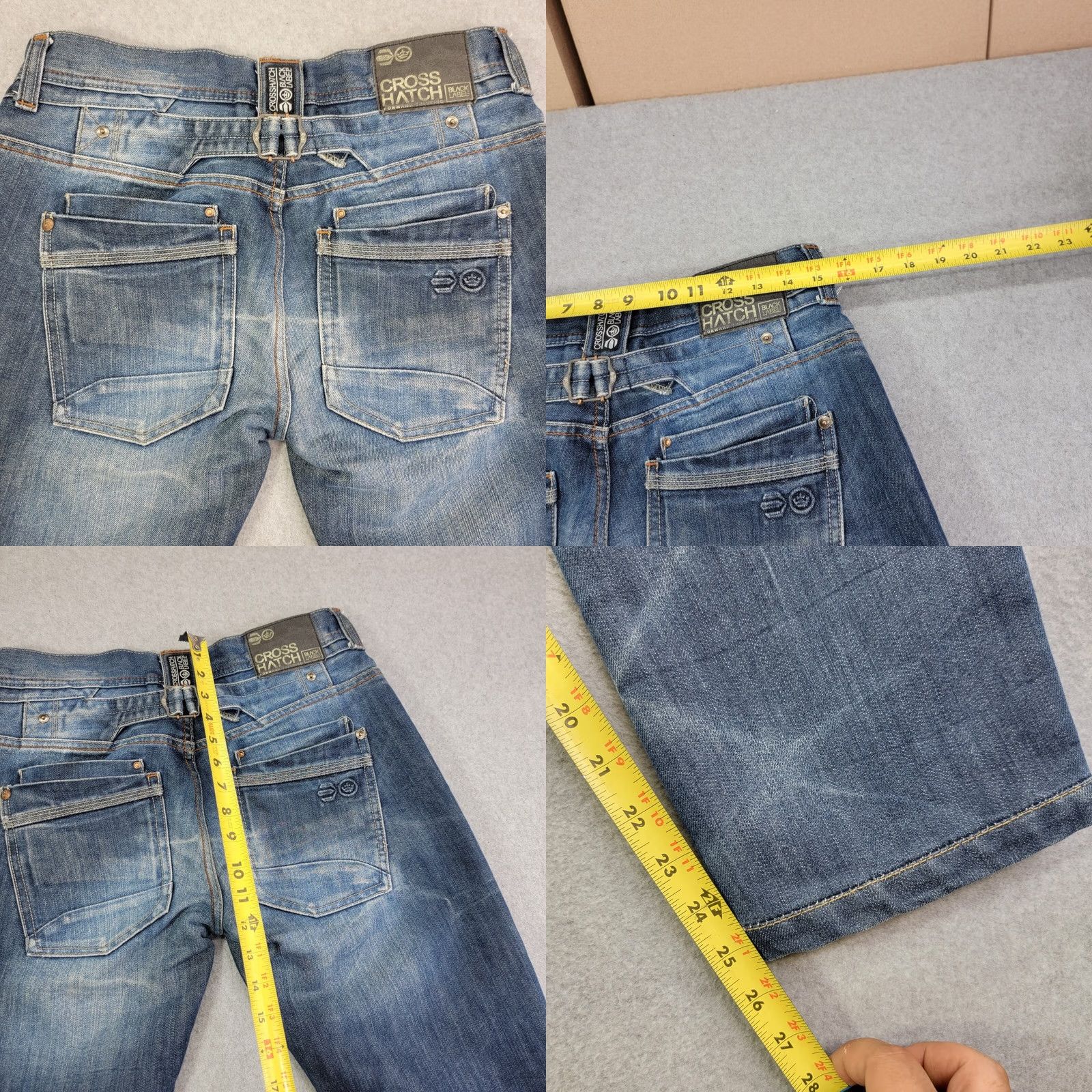 Vintage Mens Crosshatch Black Label Blue Denim Jeans 30w 30L Jeans Mens 30 Blue Denim Crosshatch Black Label 30w 30L Size US 30 / EU 46 - 8 Thumbnail