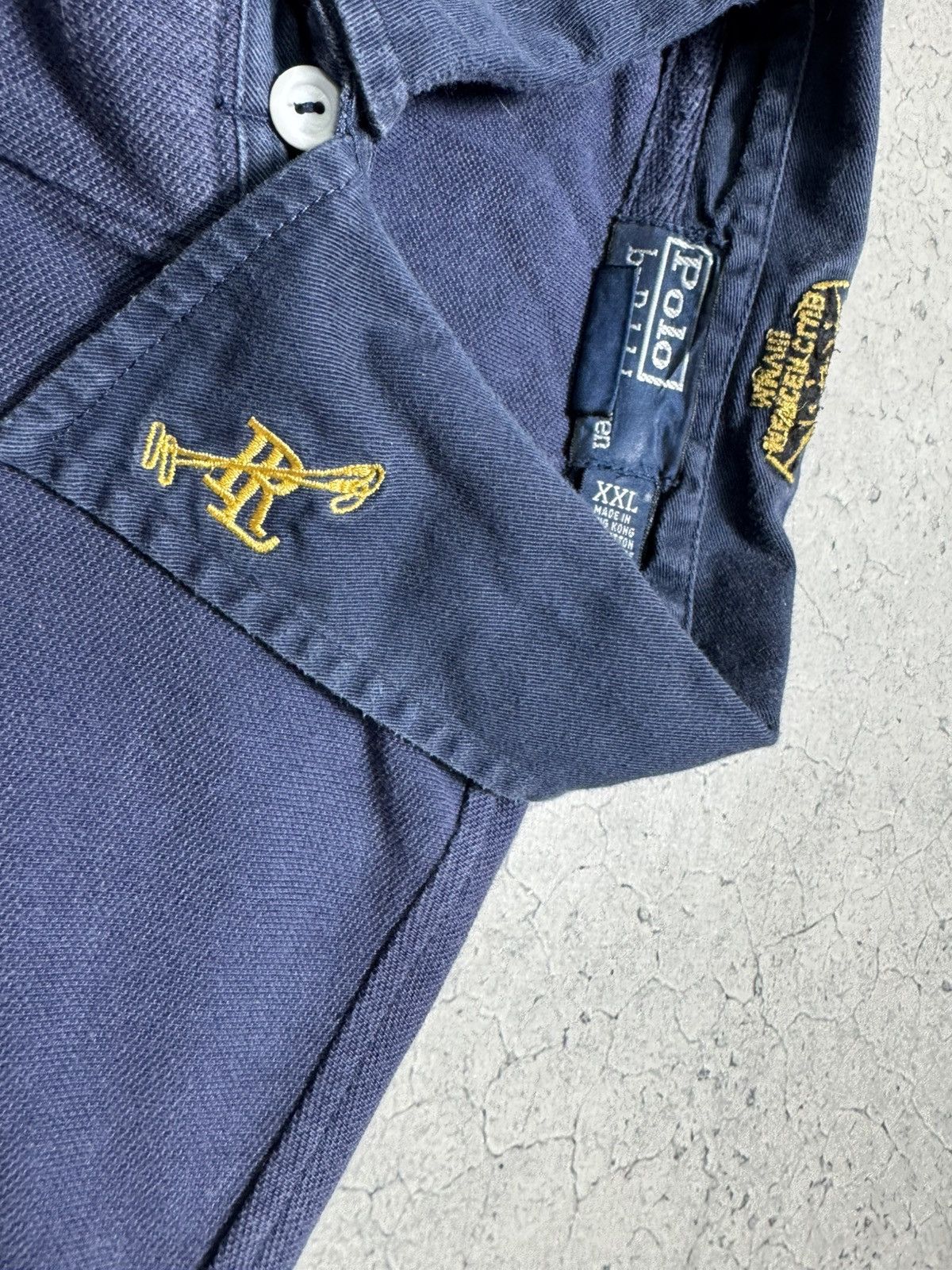 Polo Ralph Lauren Polo Ralph Lauren Vintage Mercer Club Polo Shirt Size US XXL / EU 58 / 5 - 5 Thumbnail