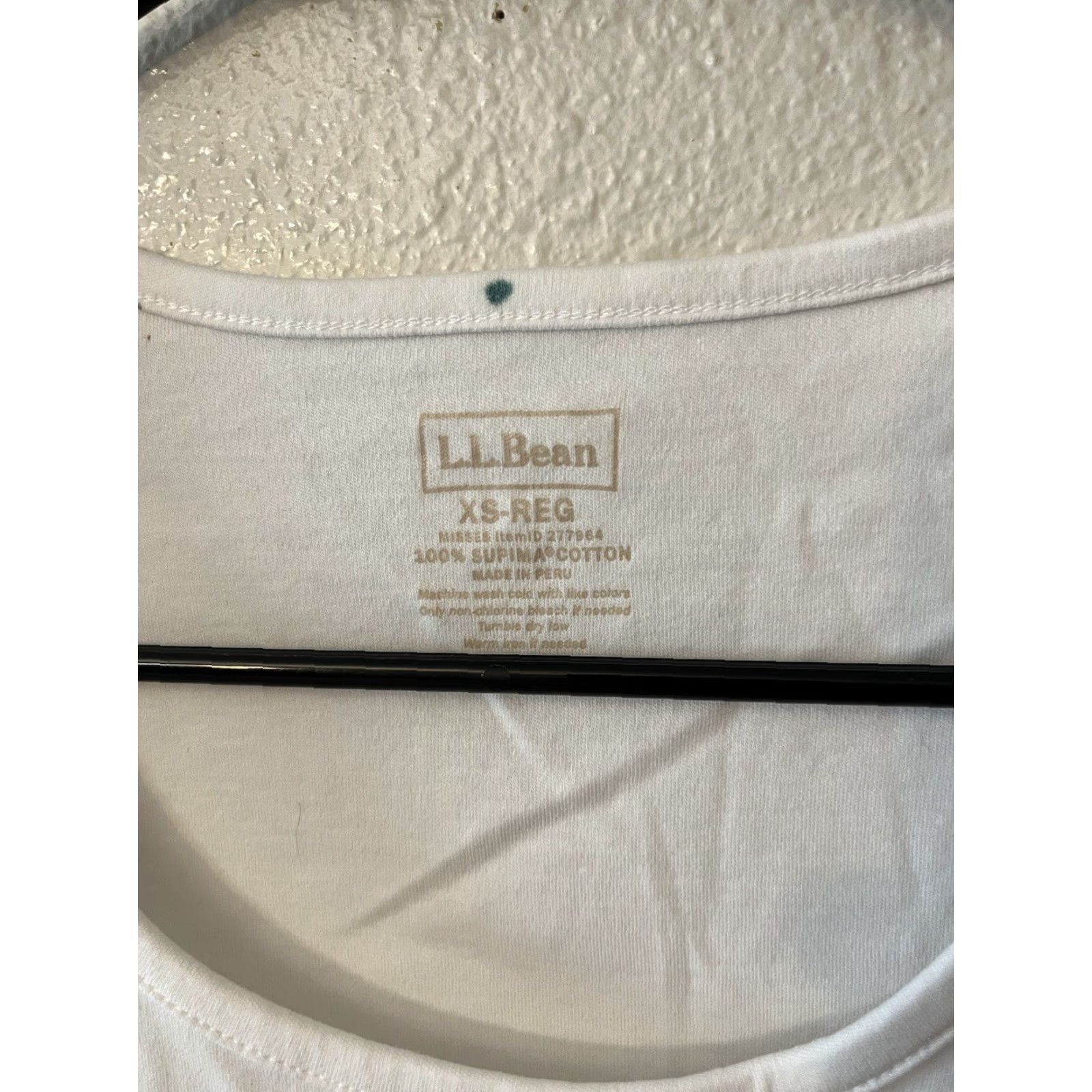 Vintage VINTAGE L.L. Bean Women's T-Shirt XS White Scoop Neck Basic 1/2 Sleeve Tee Size XS / US 0-2 / IT 36-38 - 2 Thumbnail