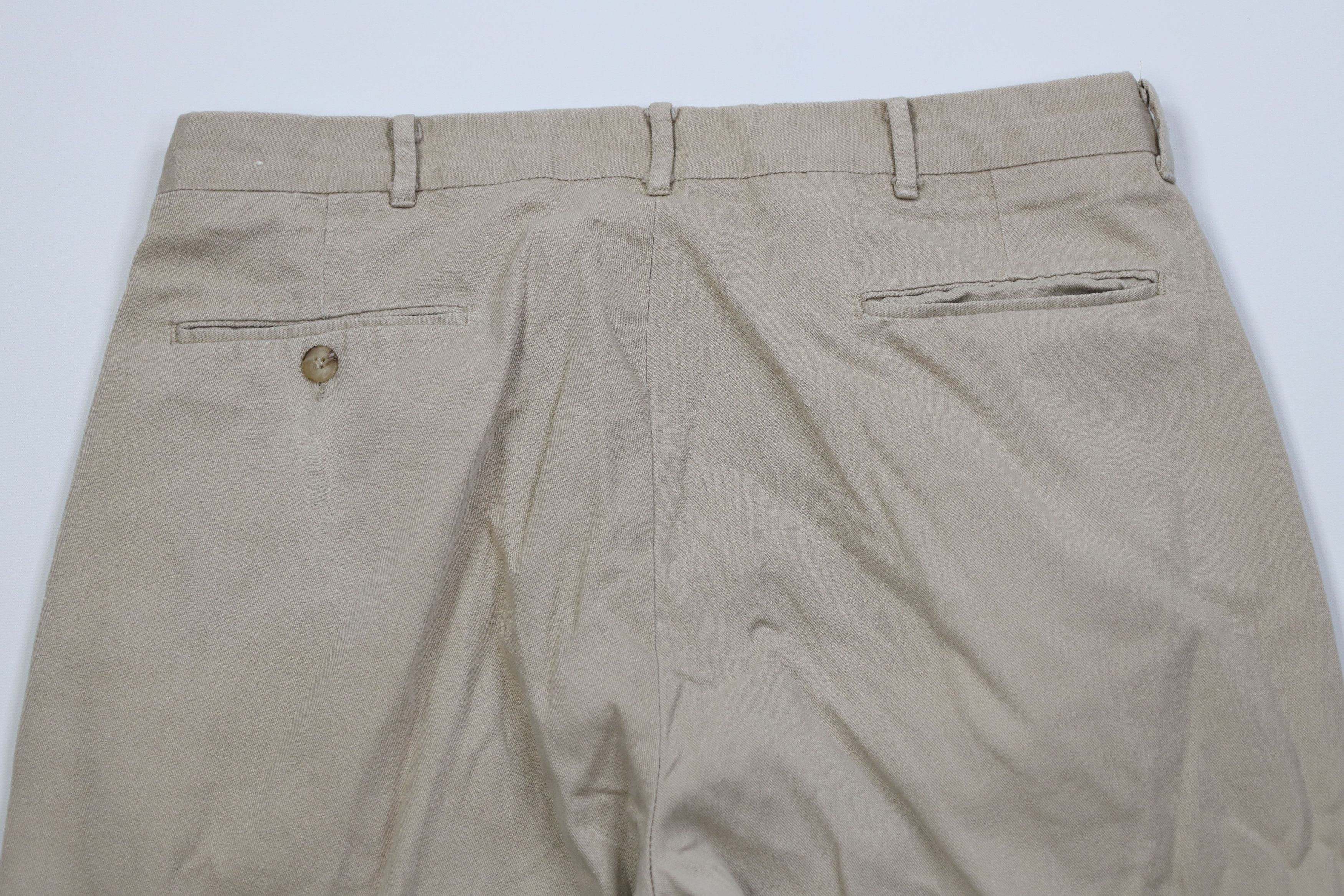 Vintage Vintage 70s Streetwear Wide Leg Chino Pants Beige Cotton USA Size US 34 / EU 50 - 12 Thumbnail