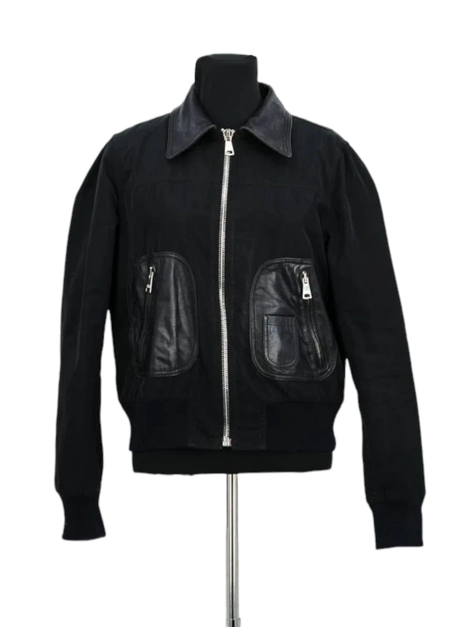 Dolce & Gabbana Dolce & Gabbana Panelled Lambskin Bomber Jacket c.2000s Size US M / EU 48-50 / 2 - 1 Thumbnail