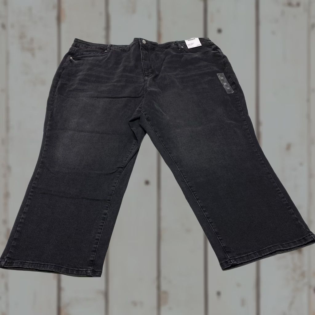 Vintage Womens Plus Jeans 28W Sonoma Skinny High Rise Black SuperStretch Jeans Size 28" / US 6 / IT 42 - 1 Thumbnail