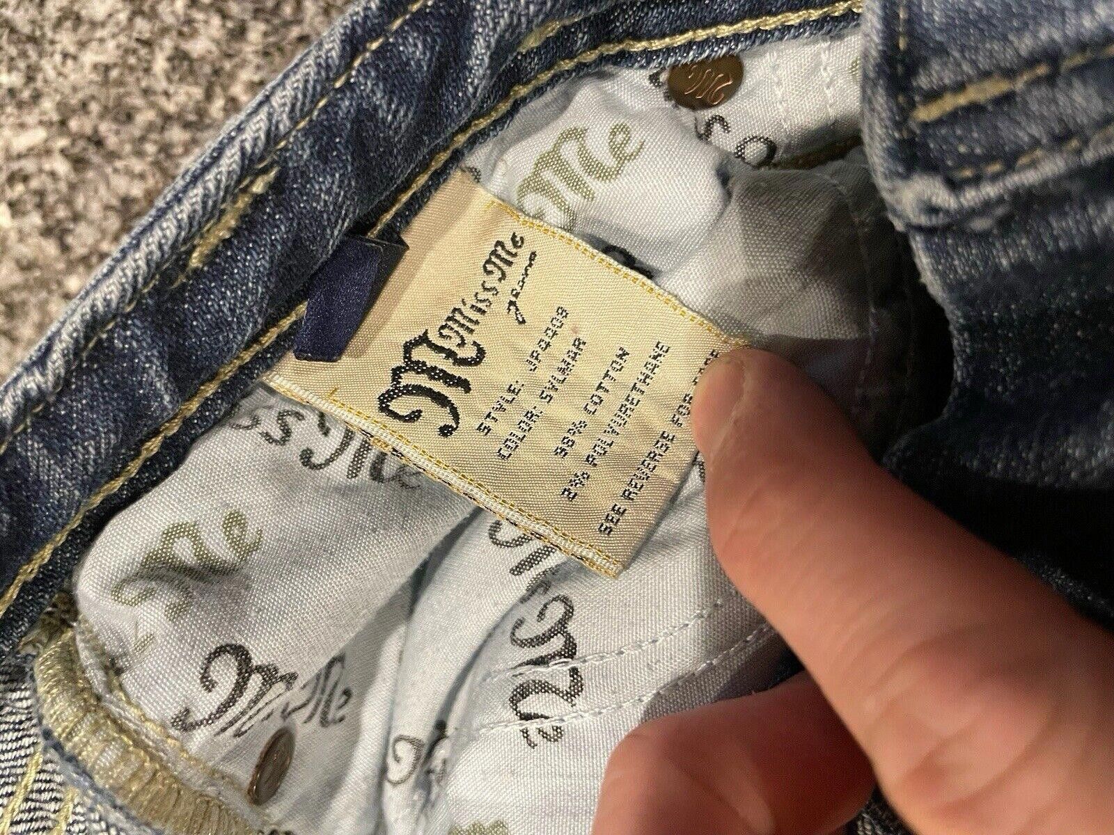 Designer Miss Me Style JP4408 Blue Jeans Pants Sz 28 (A4) Size 28" / US 6 / IT 42 - 4 Thumbnail