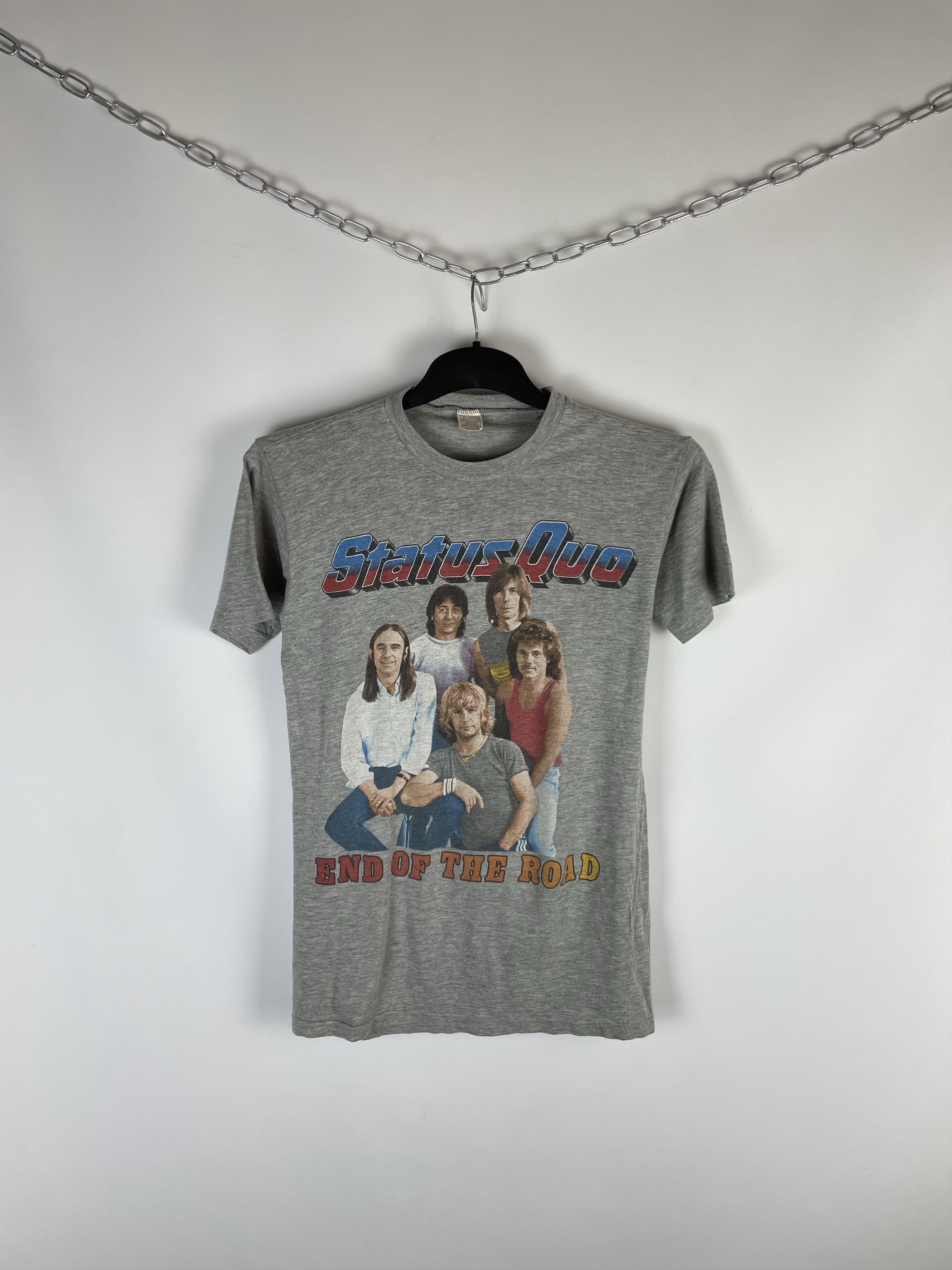 Band Tees 1984 Vintage Status Quo End Of The Road tour tee / t shirt Size US M / EU 48-50 / 2 - 1 Thumbnail