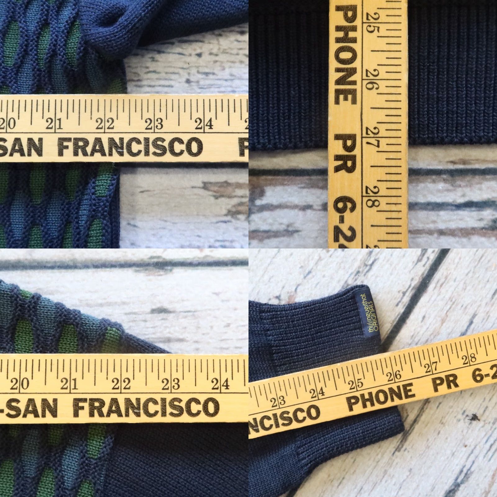 thisisneverthat Thisisneverthat Zip Knit Shirt L Mens Blue Full Zip Knit Size US L / EU 52-54 / 3 - 8 Thumbnail