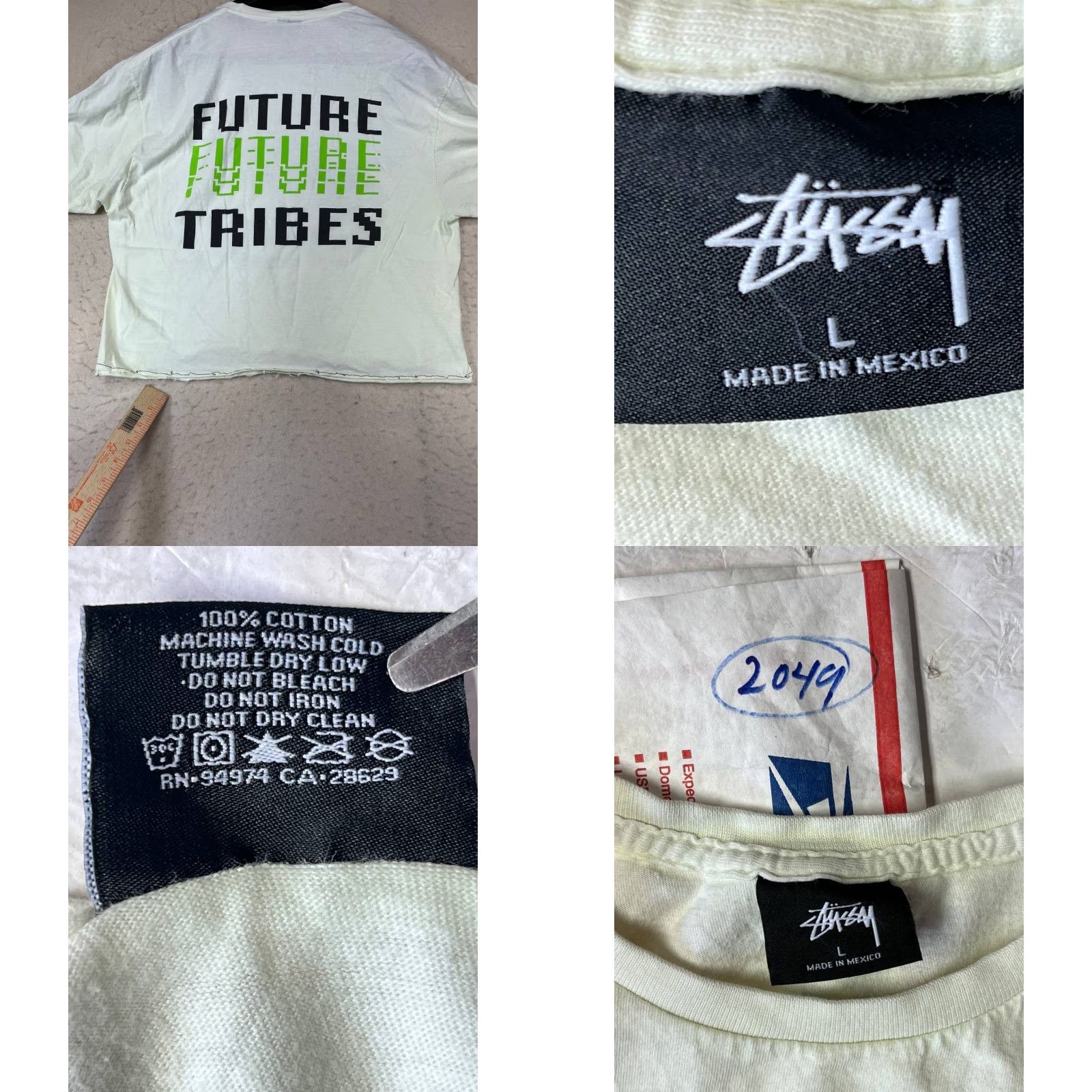 Logo 7 Vtg Stussy Shirt Womens Large Cropped Short Sleeve Top Embroidered Logo Size L / US 10 / IT 46 - 8 Thumbnail