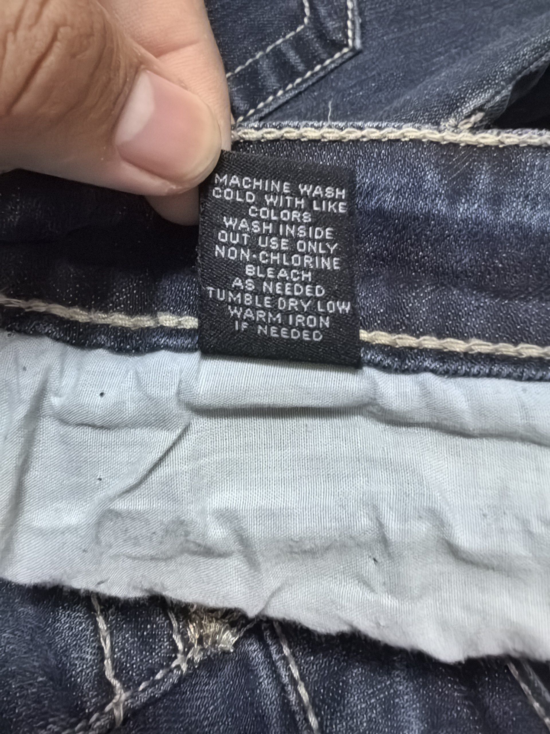 Miss Me Vintage Y2K Areu21 Premier Jeans Bling Denim Pants Size 32" / US 10 / IT 46 - 7 Thumbnail