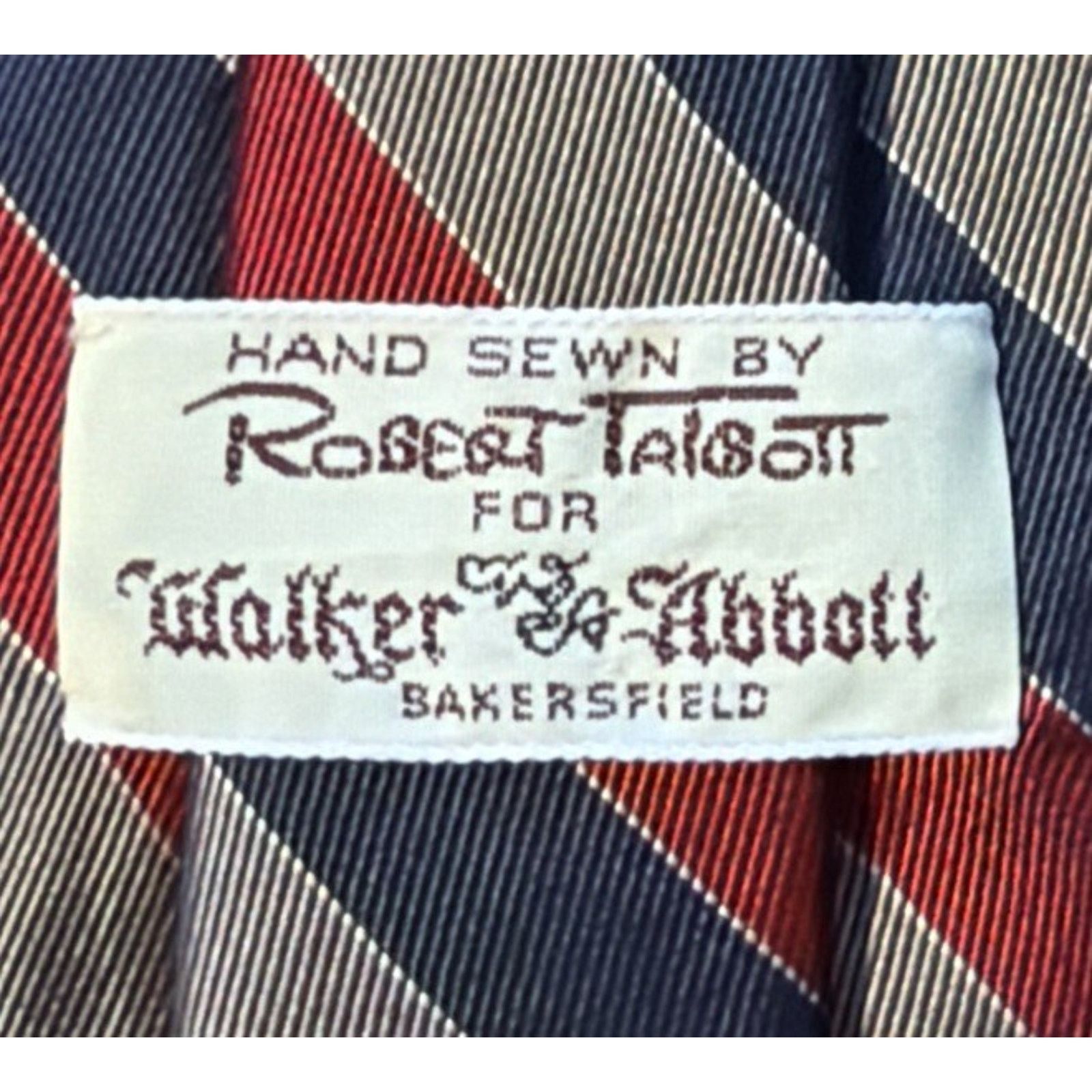 Robert Talbott Robert Talbott Hand Sewn Tie Blue Red Gray Striped Silk Size ONE SIZE - 3 Thumbnail